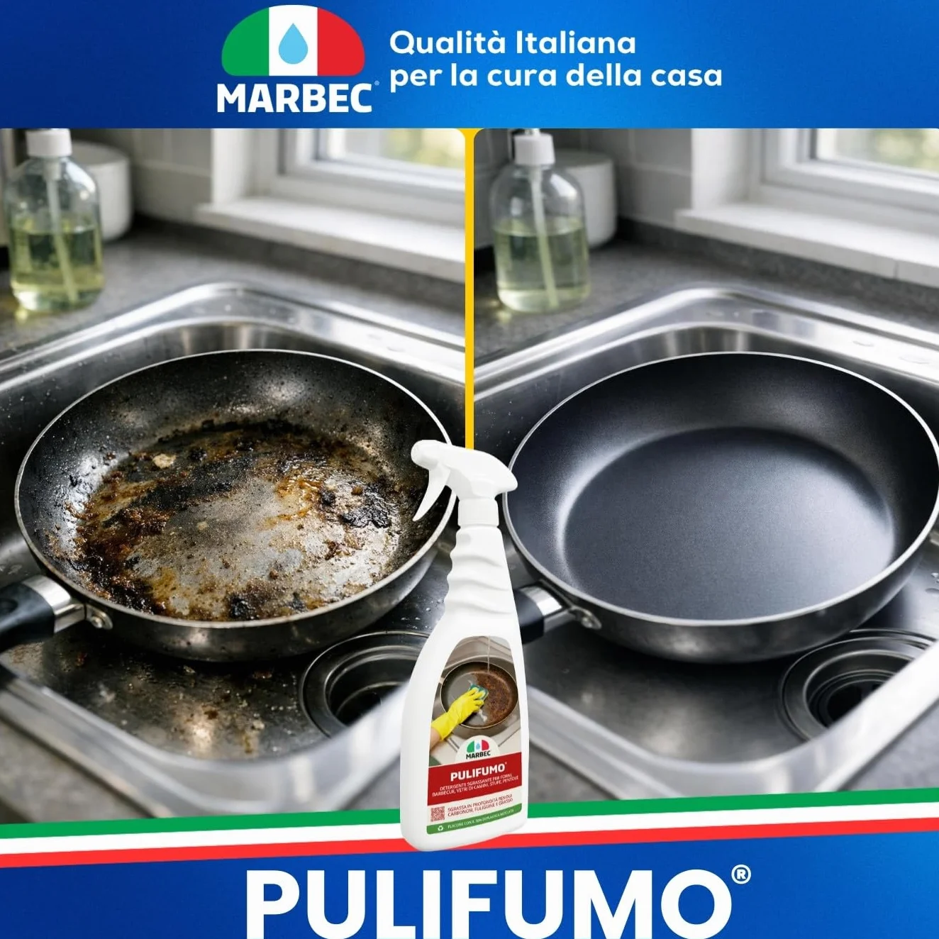 MARBEC PULI FUMO 750ML Detergente spray sgrassatore per forni, barbecue, stufe