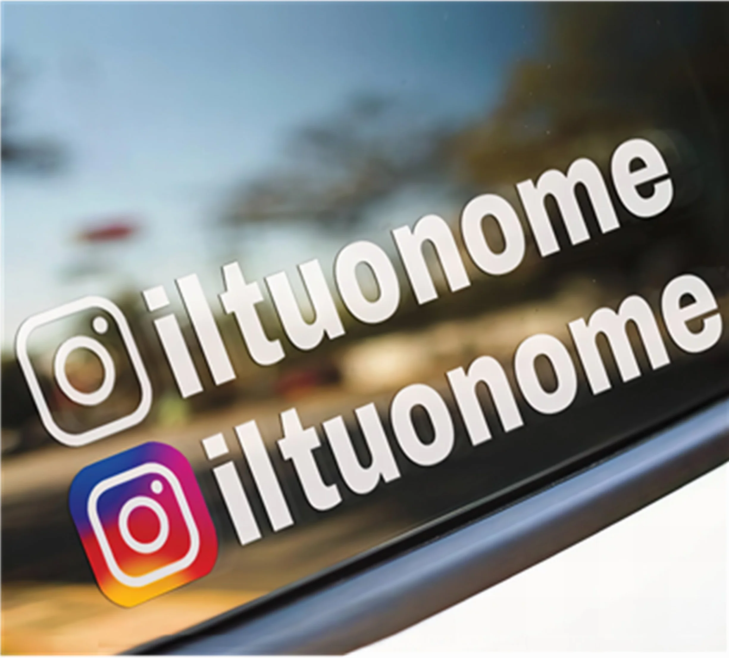 Adesivo nome per pubblicità con testo e logo Tuning Sticker auto