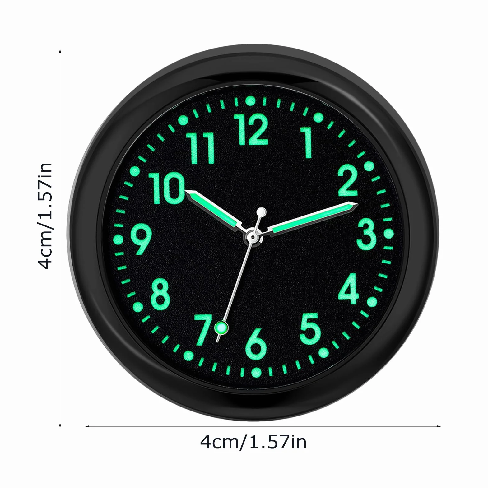 Orologio da cruscotto per Auto, Orologio analogico Luminoso | Orologi sostitutivi per autoveicoli al Quarzo, Orologio Adesivo per cruscotto Auto, Bici da Barca
