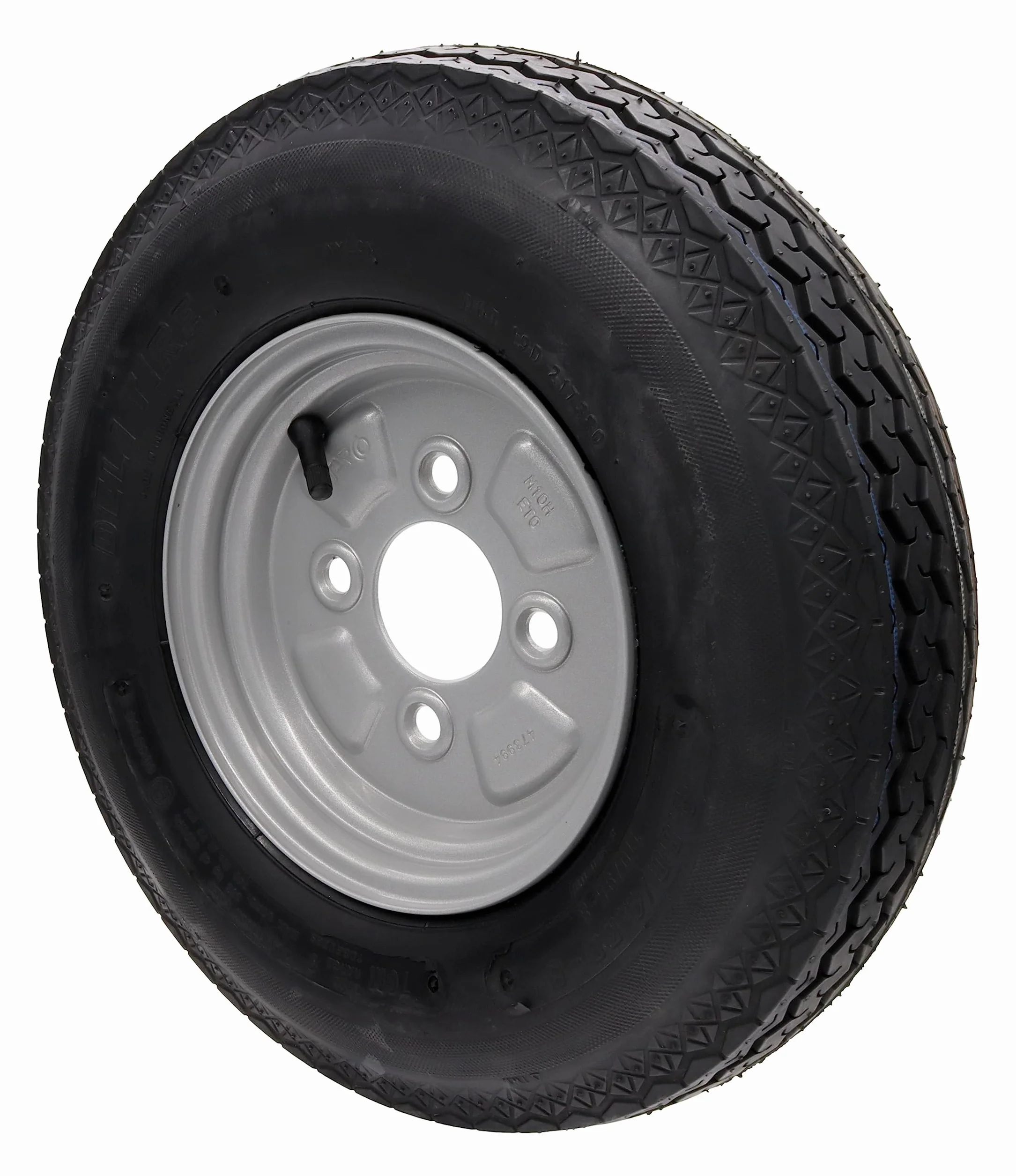 Ruota di ricambio per rimorchio Deli 4.00-8 4.80-8 4PR 62M per Stema DDR ruota completa grande foro centrale set o singolo 8 pollici