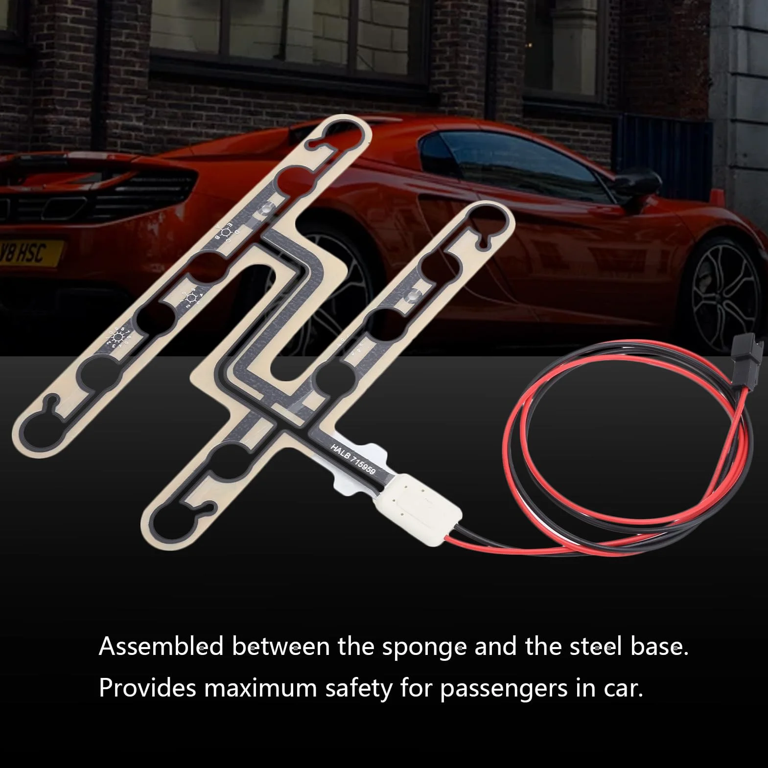 Sensore del sedile, promemoria del sensore di pressione della cintura di sicurezza dell'auto Accessori di avviso di rilevamento dell'occupazione del sedile per rilevare la pressione e attivare il sist