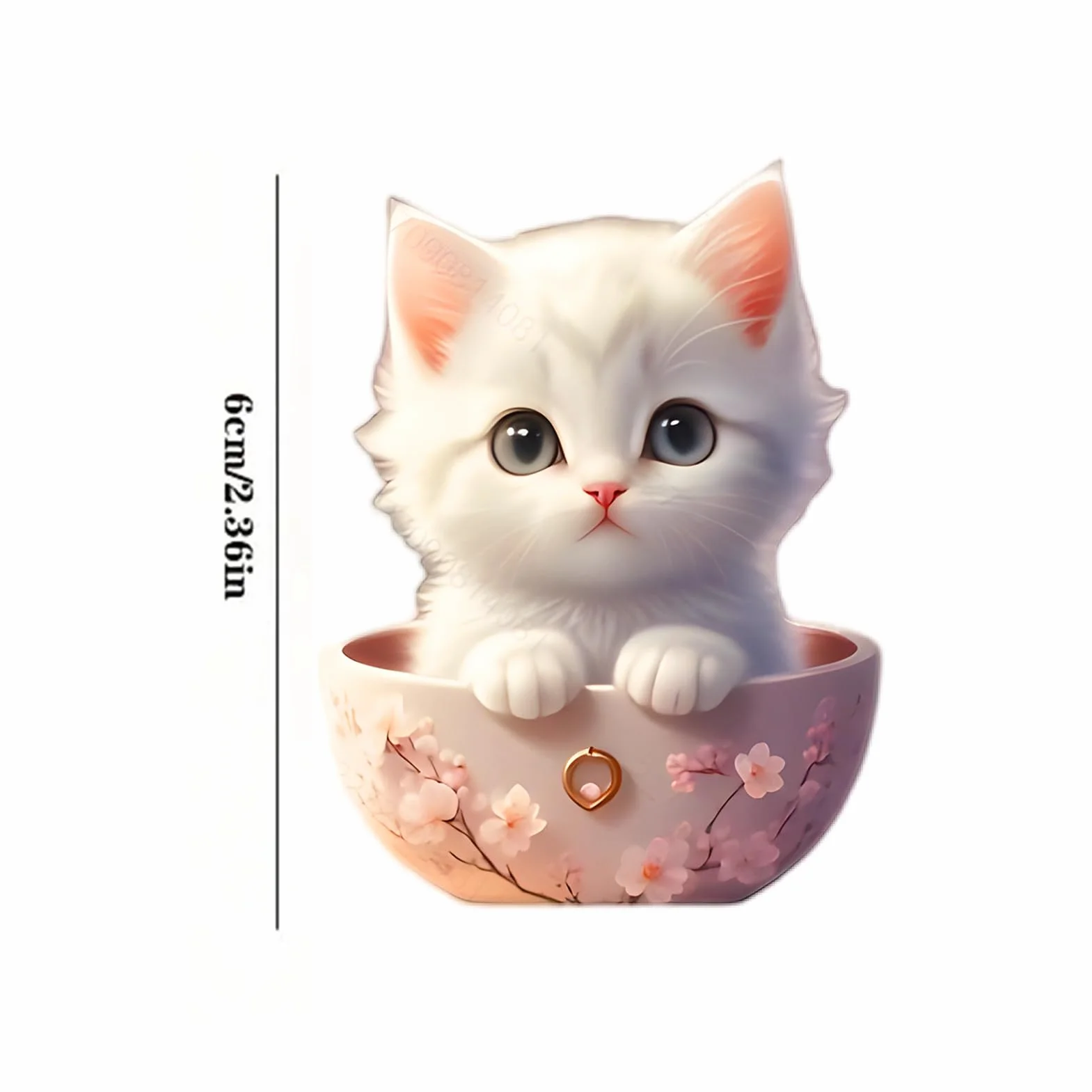 Deodorante Per Auto A Forma Di Gatto Clip Diffusore Aromaterapia Profumo Di Mare 4 Pezzi