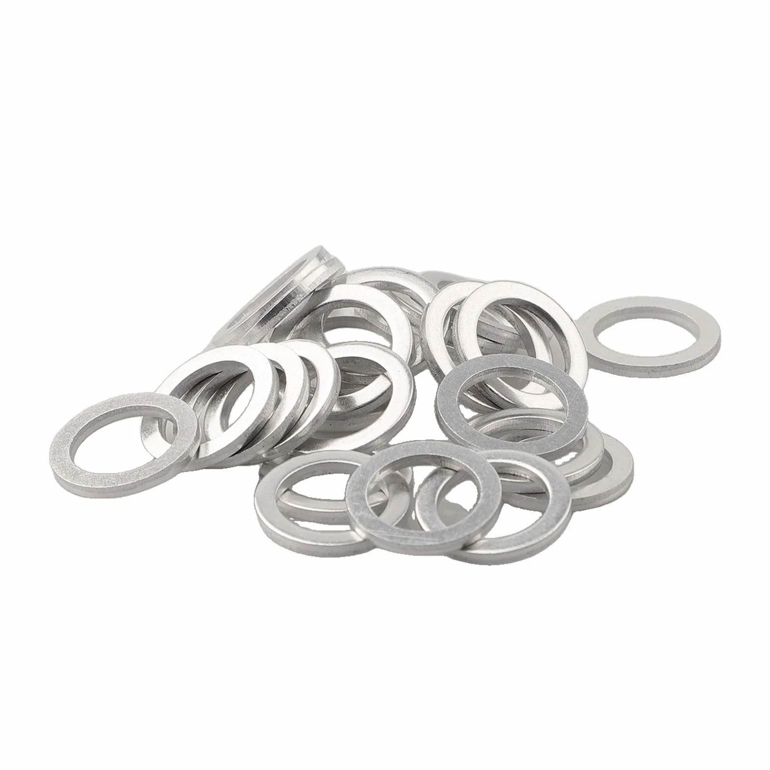 Guarnizione rondella a vite di scarico dell'olio per Hyundai & Kia (2001-2021), alluminio, argento, confezione da 25, OEM 21513-23001