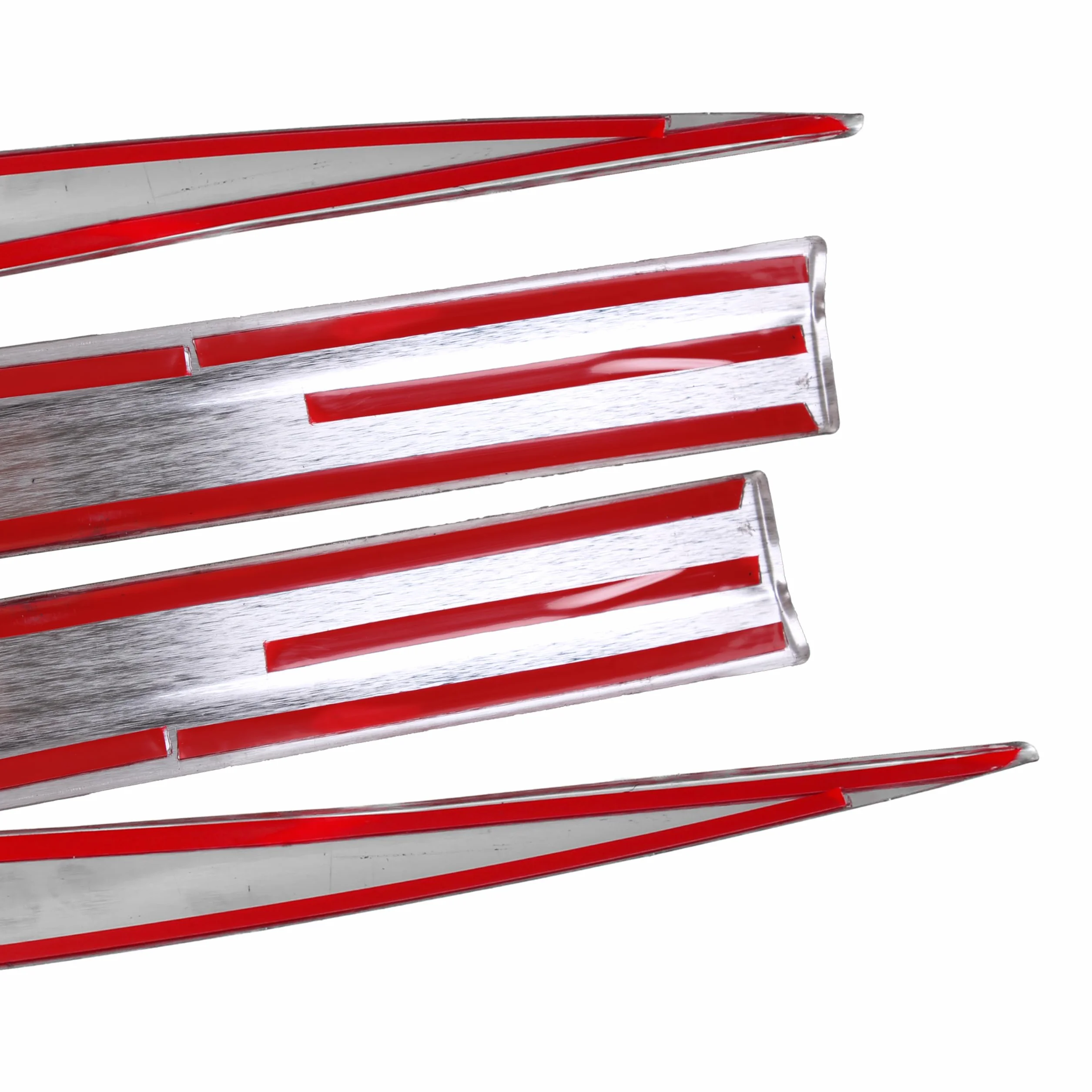 INLY 4 pezzi modanature laterali cromate in acciaio inox compatibili con 3008
