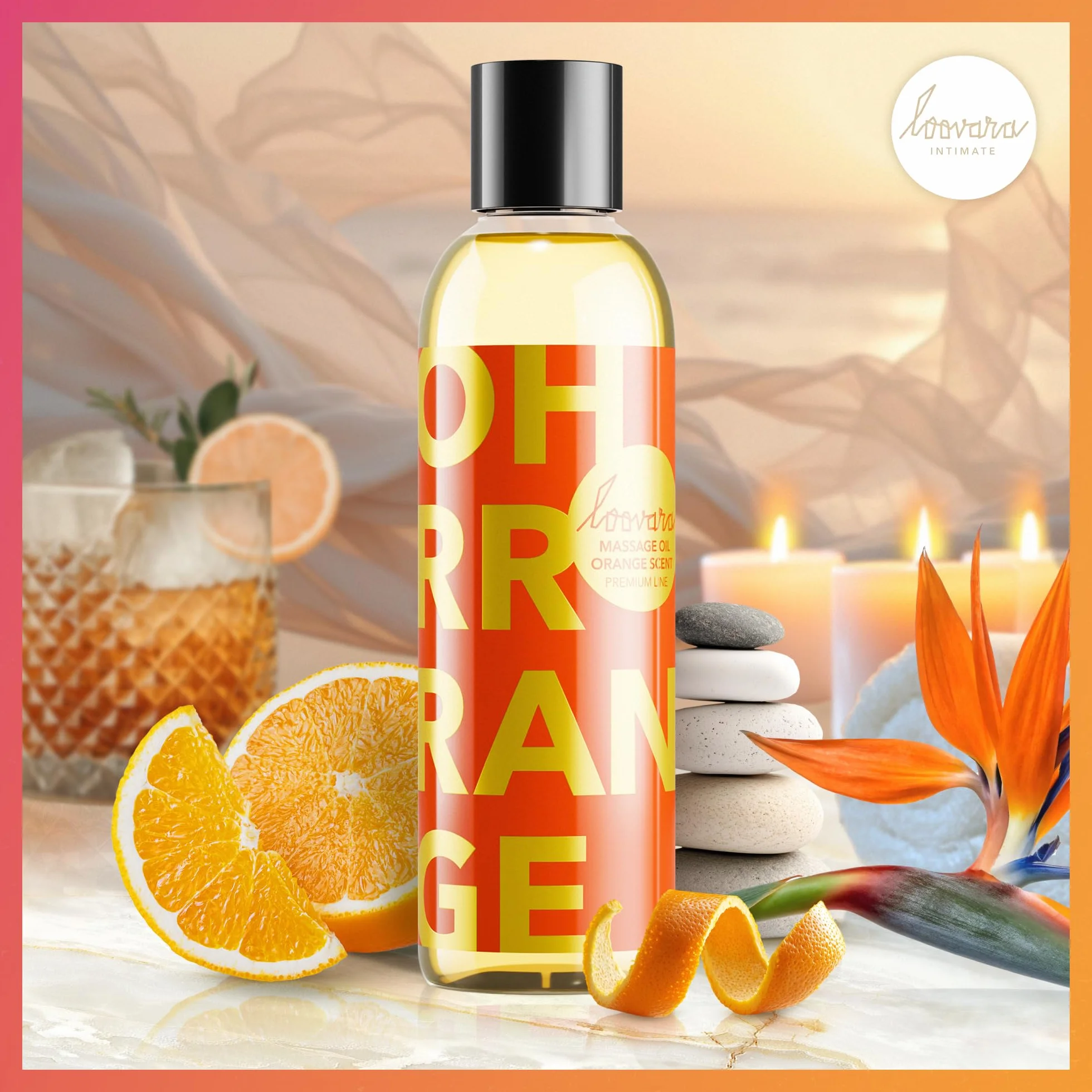 Olio da massaggio LOOVARA OH RRRANGE 150 ml al profumo di arancia