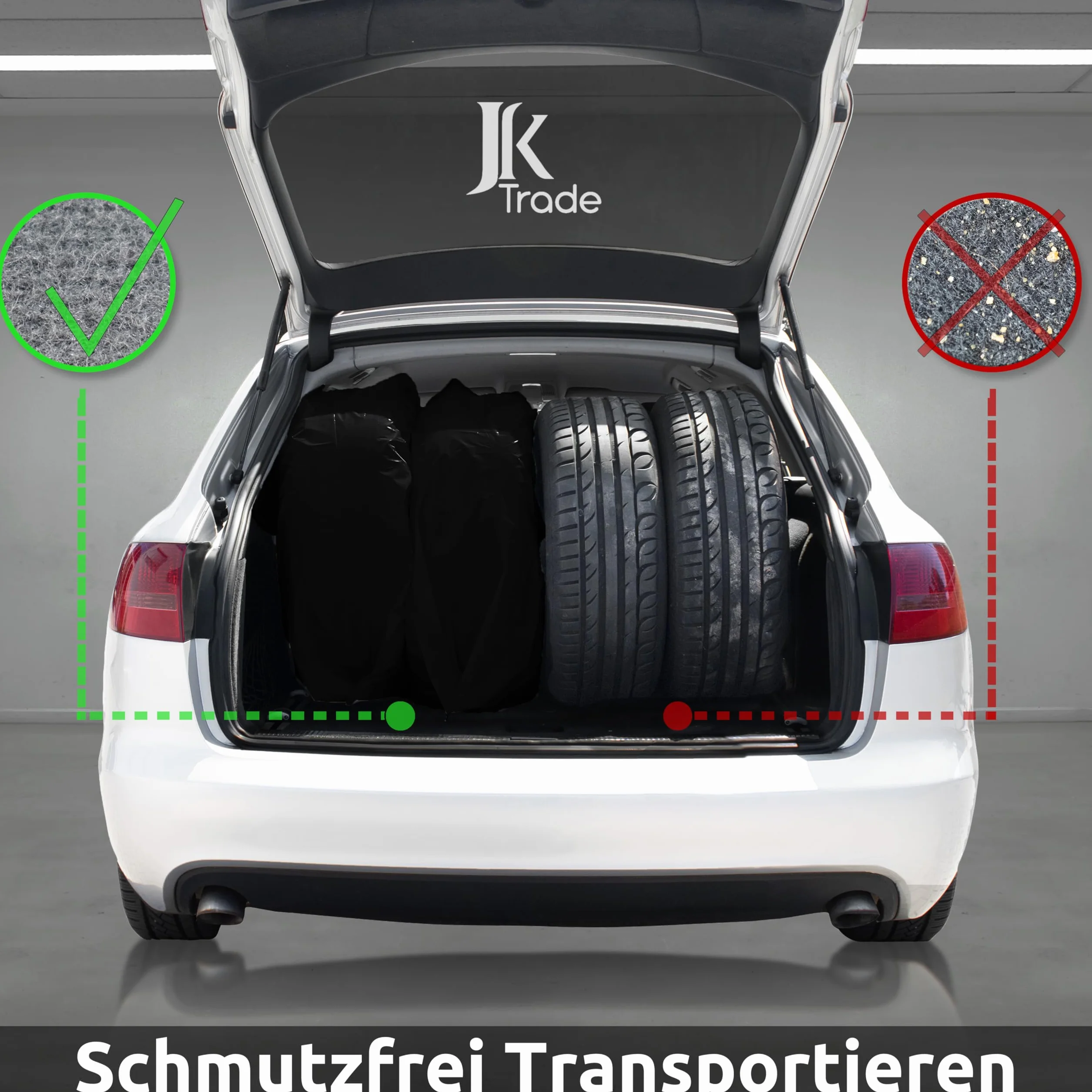 Set di 4 Borse per Pneumatici Extra Resistenti JK Trade® per 16-22 Pollici