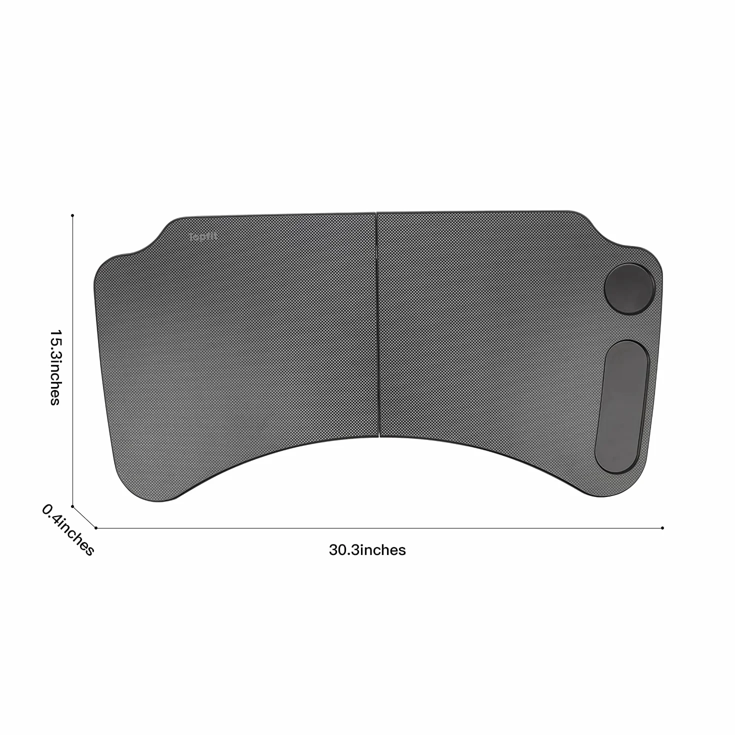 Tavolo da lavoro pieghevole per computer portatile per Tesla Model 3 Model Y Accessori per volante in fibra di carbonio