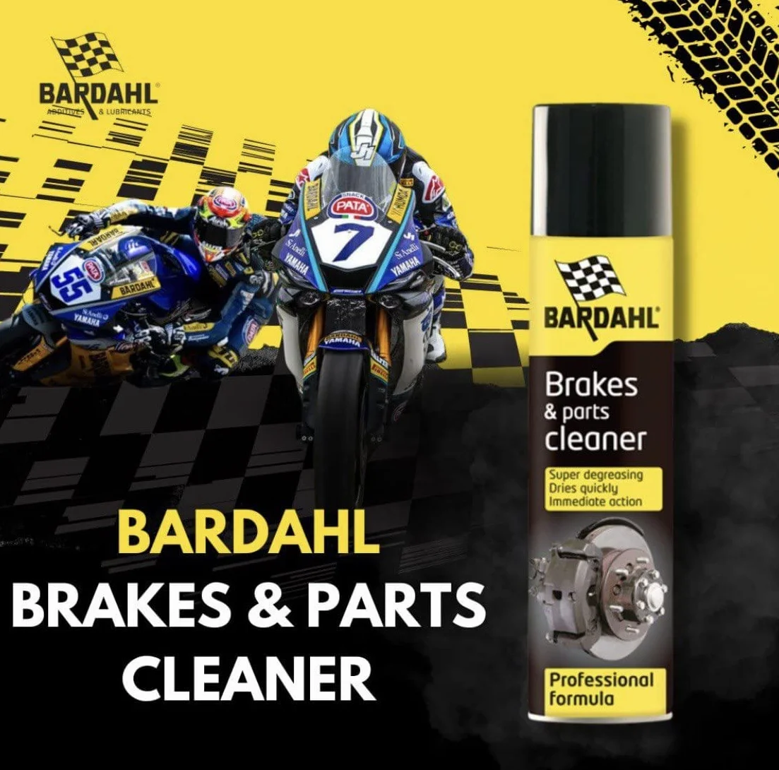 Bardahl - Detergente Freni, Pulizia Impianto Frenante Tamburo o Disco, Pulitore per Freni in Spray, Contribuisce a Ridurre l’eventuale Rumore dei Freni, 600ml