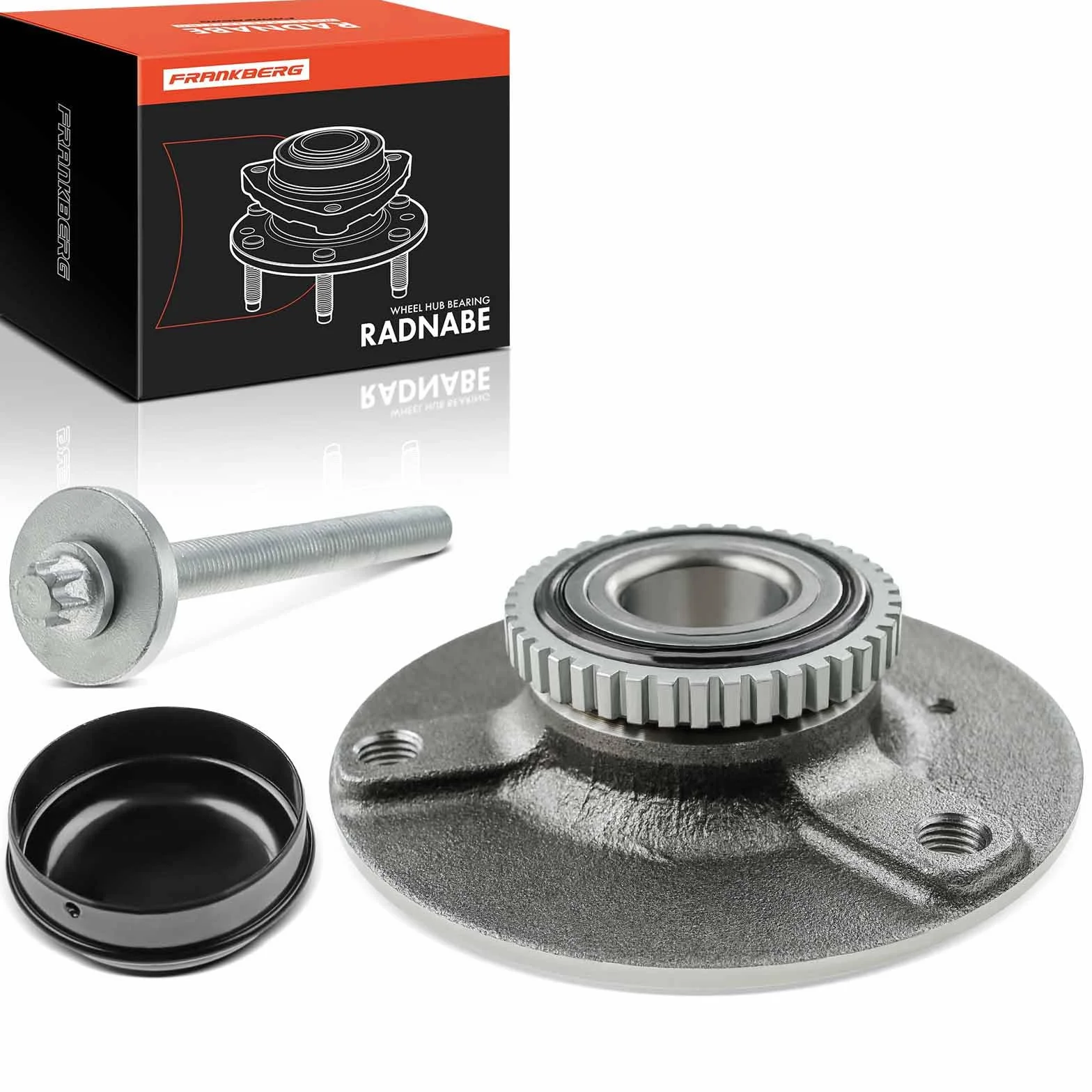 Frankberg Cuscinetto ruota Anteriore Ruota flangiata diametro 133,7 Con Sensore Velocità Ruota in ABS Compatibile con Cabrio City-Coupé Fortwo R.o.a.d.s.t.e.r 0001870V023000000, 1870V023000000