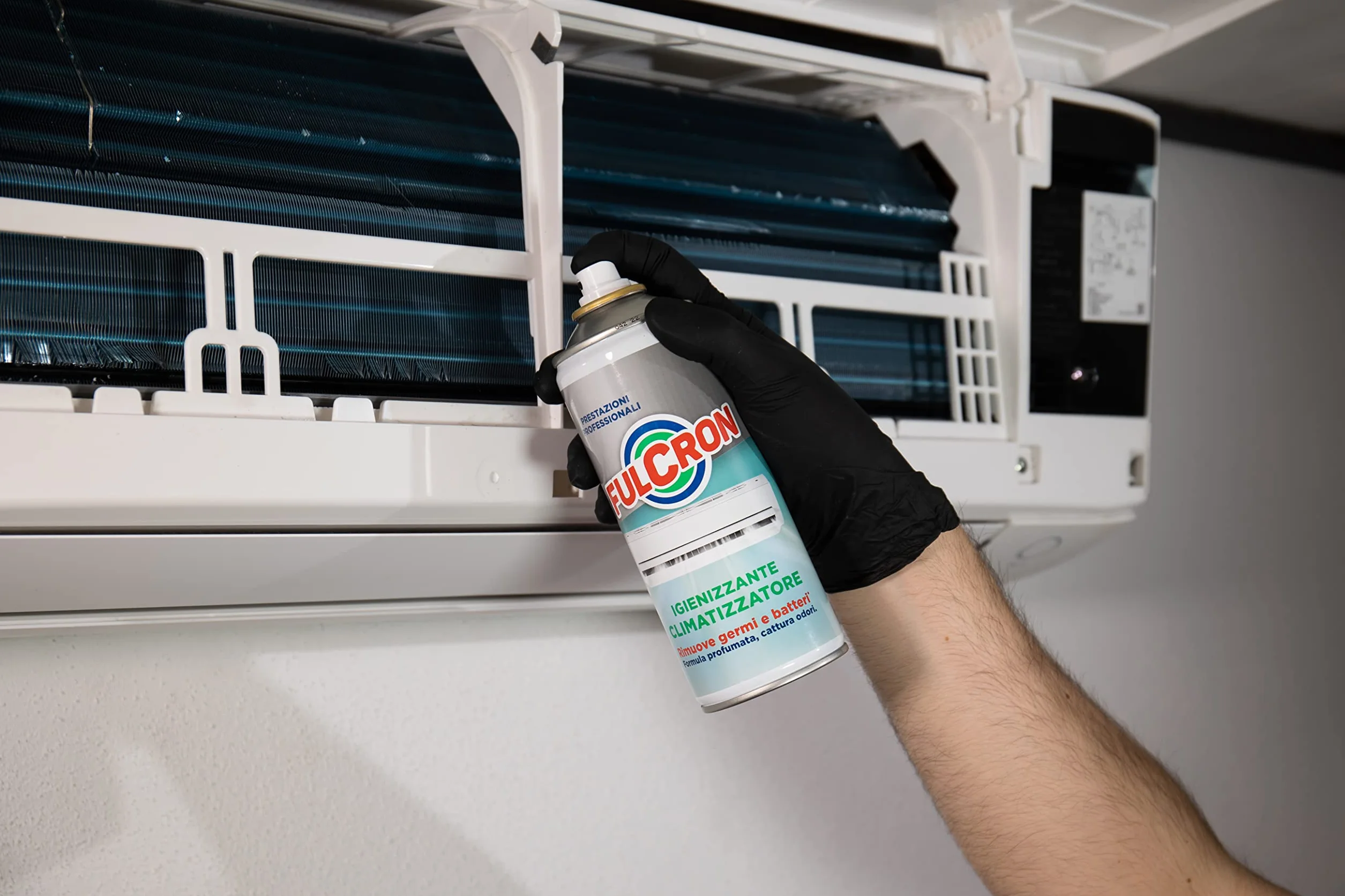 FULCRON Igienizzante Climatizzatori 400 ml Alcool Germi Batteri Odori HACCP