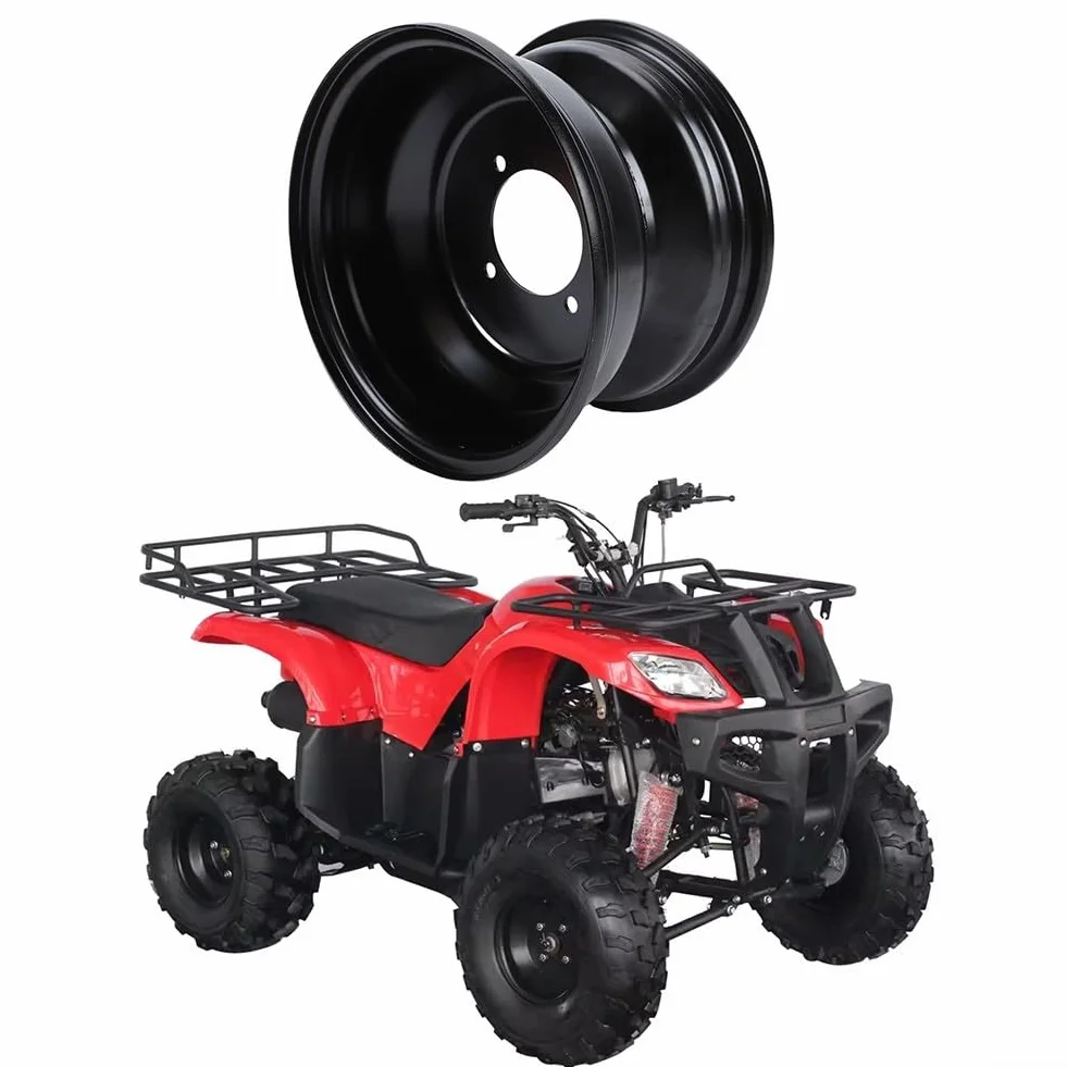 Cerchione Anteriore in Lega di Acciaio 19X7 00 8 8 Pollici ATV 4 Fori Circonferenza Bulloni da 3 1 Pollici per Go Kart, Buggy, per QUAD e Veicoli di Marca Cinese