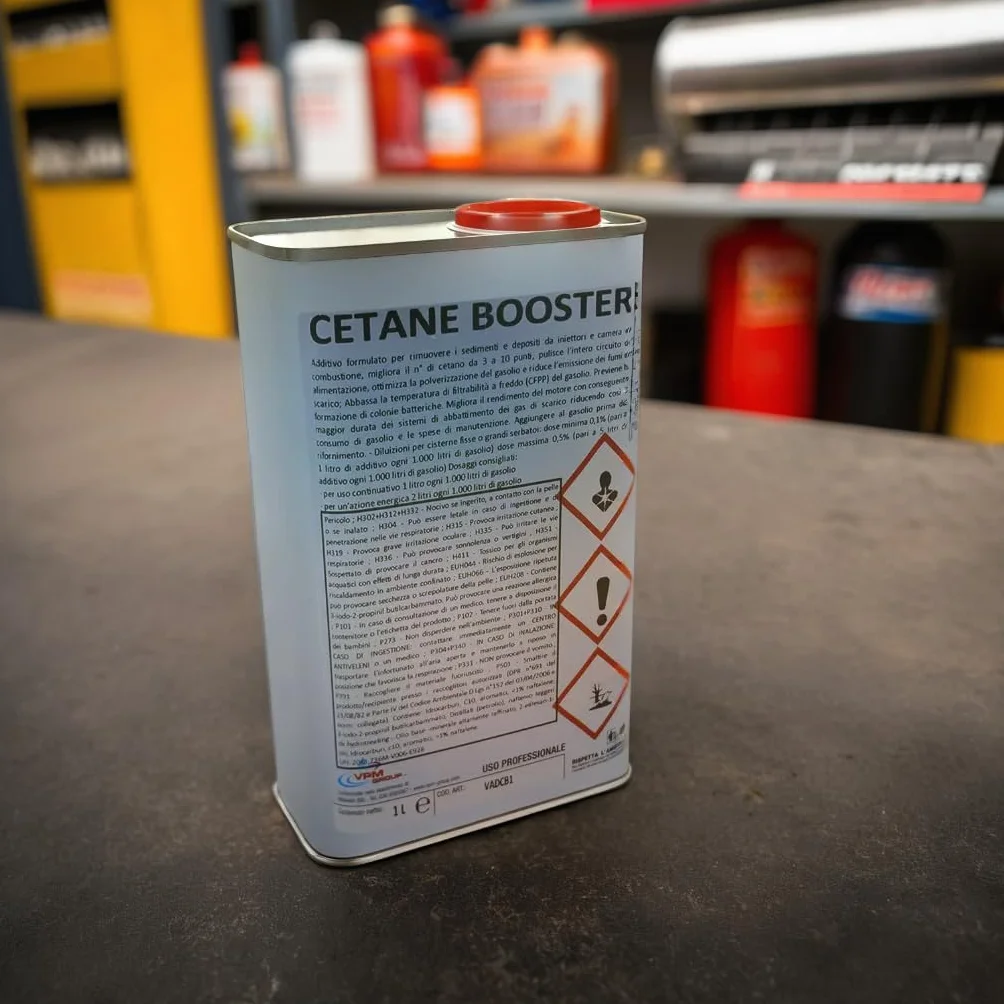 Additivo Diesel Professionale 1L Tratta 1000L, Booster Prestazioni, Pulisce Iniettori