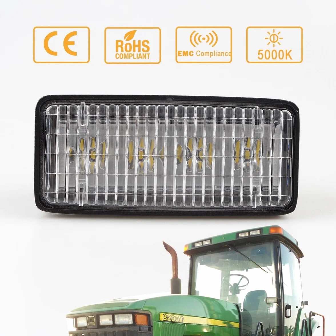 Fari da Lavoro LED 20W per Trattore compatibile John Deere 2 PZ