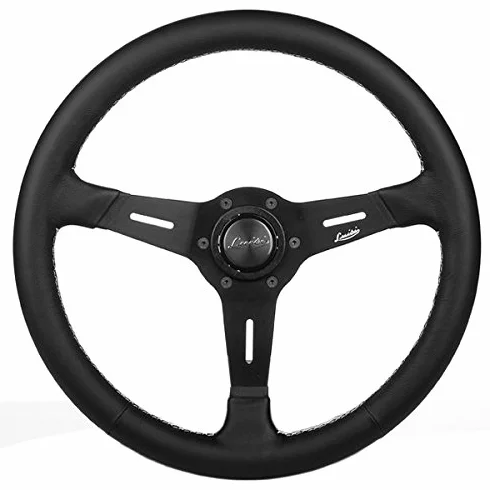 LUISI Volante Universale Vintage Mistral 380mm in Pelle