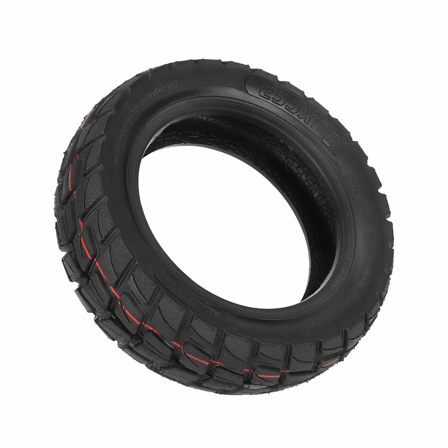 Pneumatici tubeless da fuoristrada 255 x 80, pneumatici di ricambio da 10 pollici/254 mm per monopattino elettrico Zero 10X, pneumatici anteriori e posteriori di ricambio super larghi