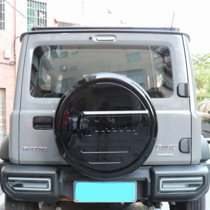 Copriruota di scorta per Suzuki Jimny JB64 Sierra JB74W 2019-2020 ABS Impermeabile Antipolvere Nero