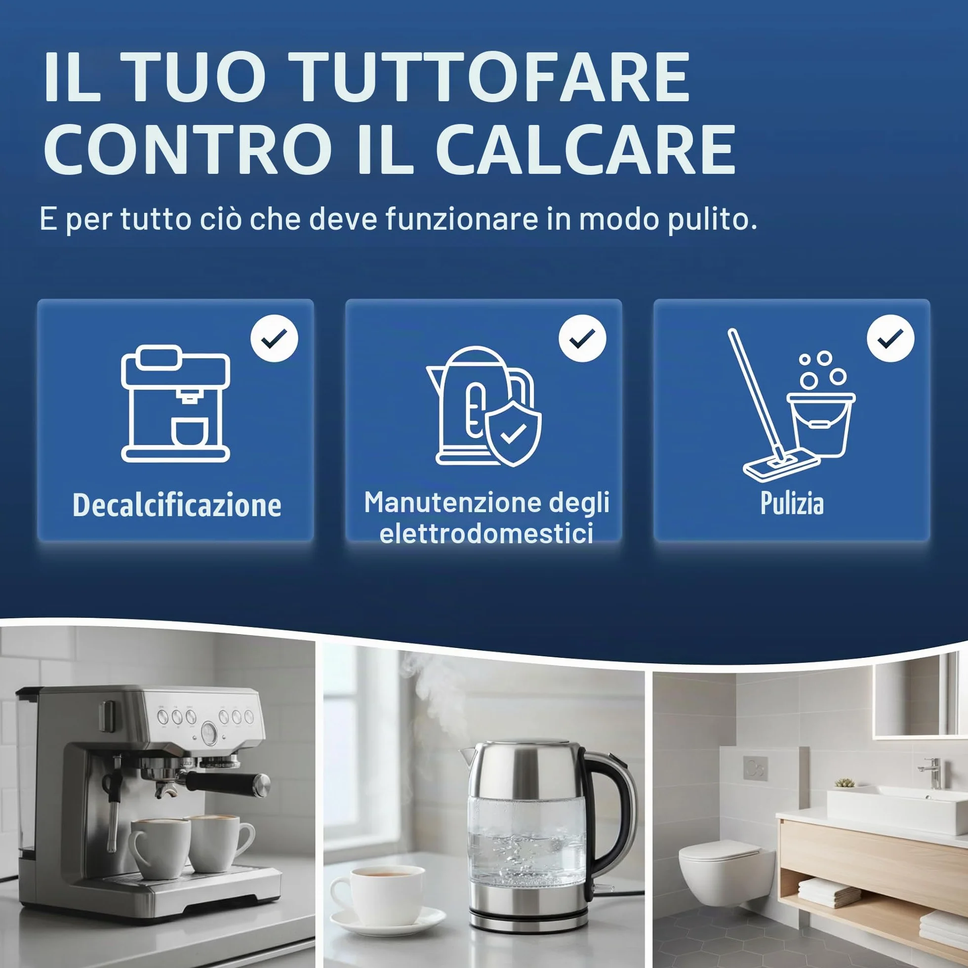 Disincrostante universale 10 litri per macchina da caffè, pulizia profonda