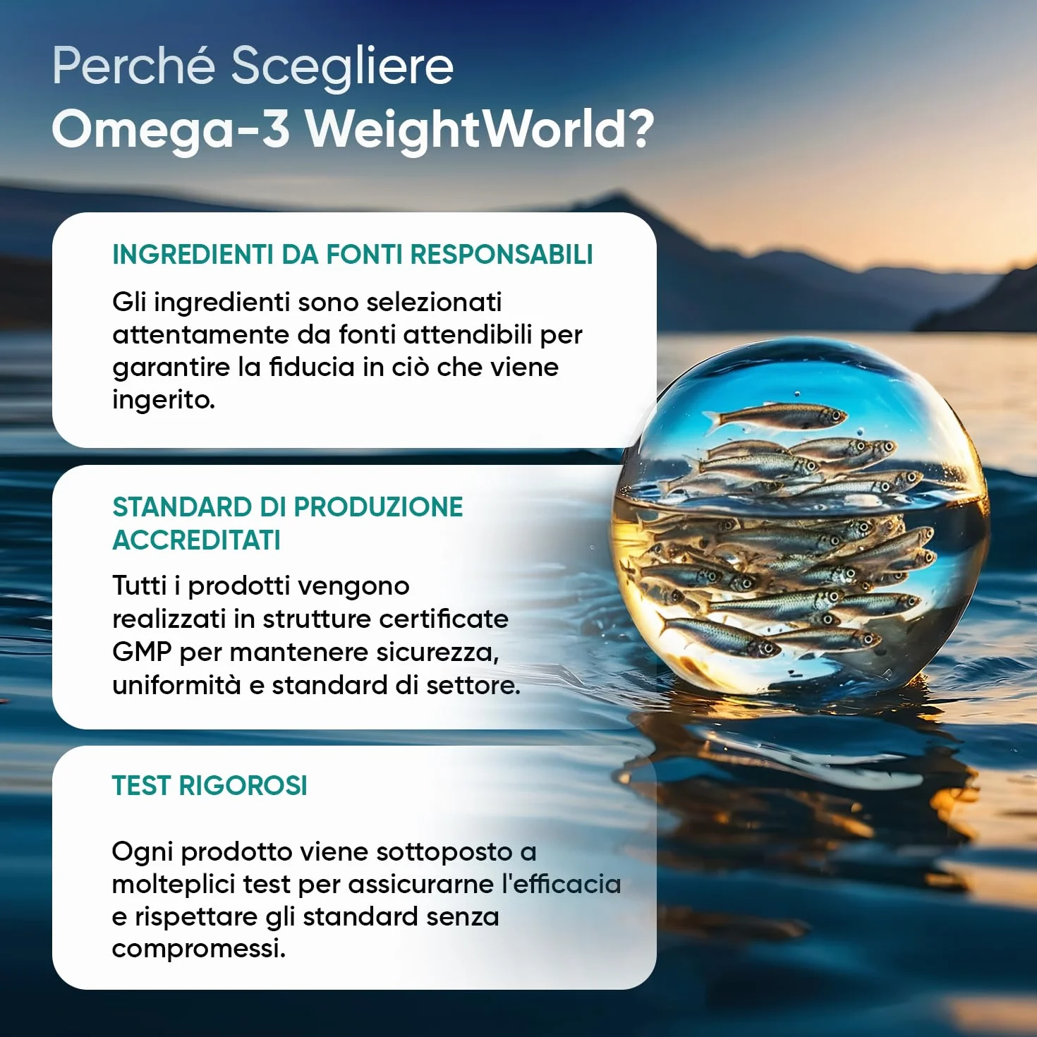 Omega 3 Olio di Pesce 2000mg 660mg EPA 440mg DHA Integratore 240 Softgel Acidi Grassi Essenziali