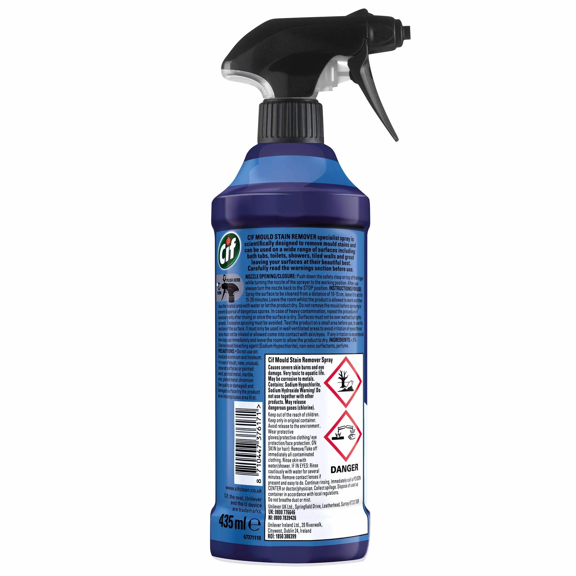 Cif Spray detergente disinfettante 435 ml per cucina e bagno