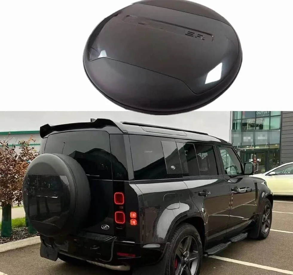 Copertura per ruota di scorta Land Rover Defender 90 110 130 plastica protezione grigio carpazi 2020-2023