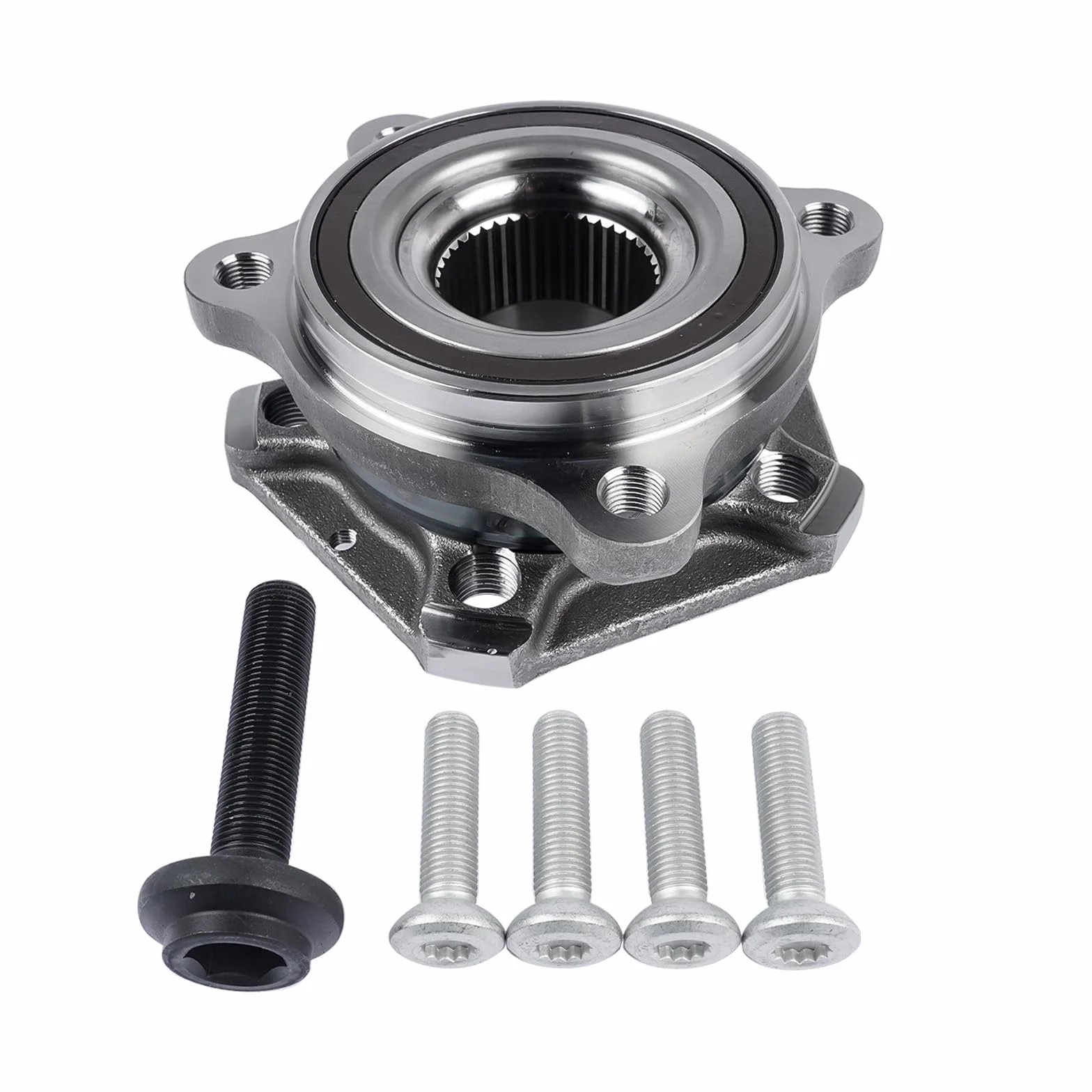 Mozzo ruota + set di cuscinetti ruota compatibile con A4 A5 A6 A7 A8 Q5 Q7 RS5 S4 S5 S6 S7 S8 2016-2022 4M0498625A 4M0498625B