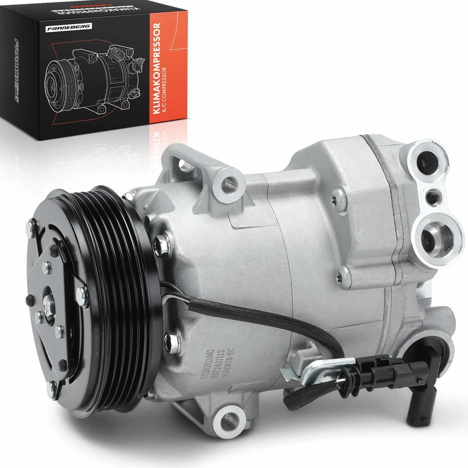 Frankberg Compressore dell'aria condizionata con frizione Compatibile Meriva B Zafira Tourer Insignia A