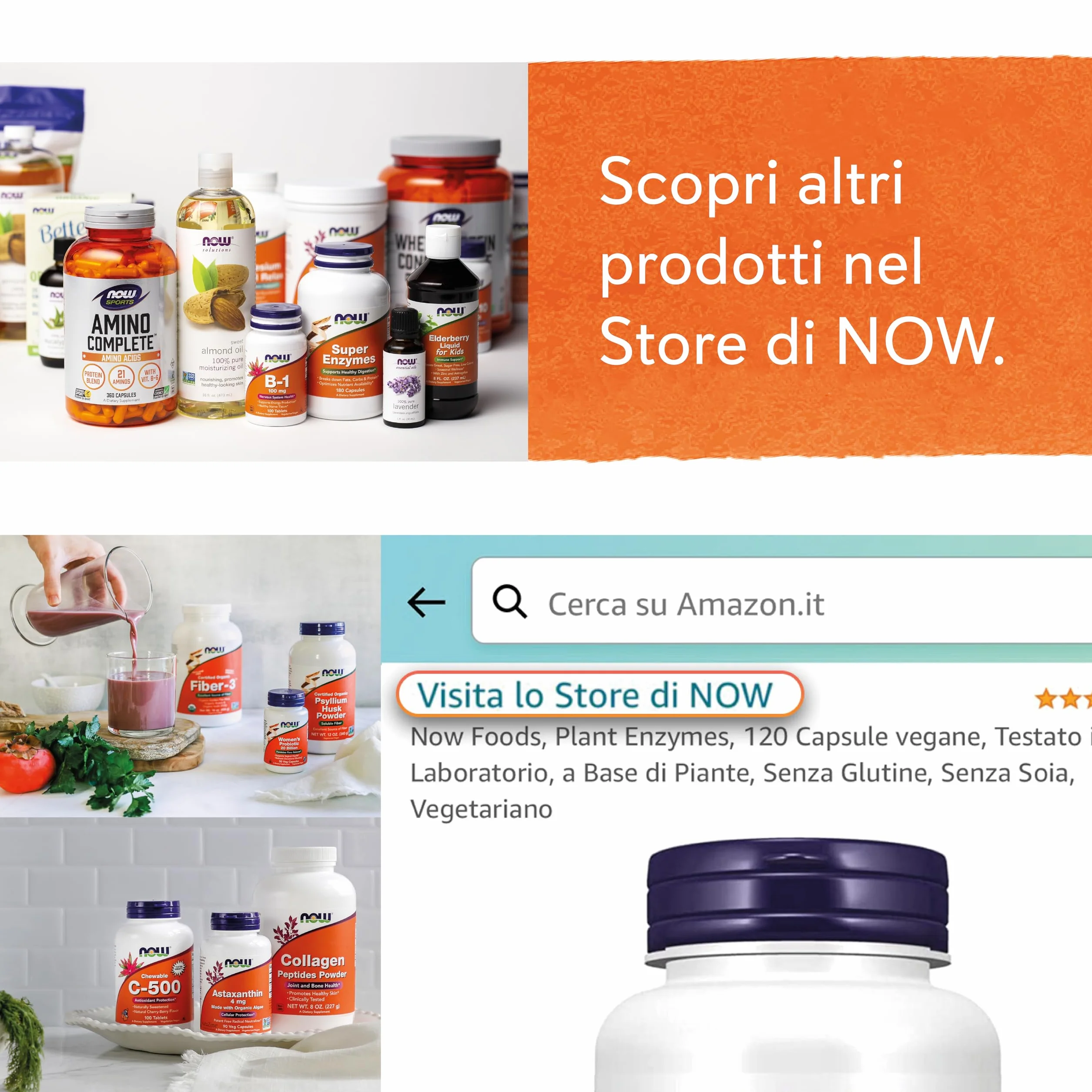 Now Foods Hyaluronic Acid + MSM 50 mg 60 Capsules Vegan Lab Tested Soy Free Gluten Free Non GMO
