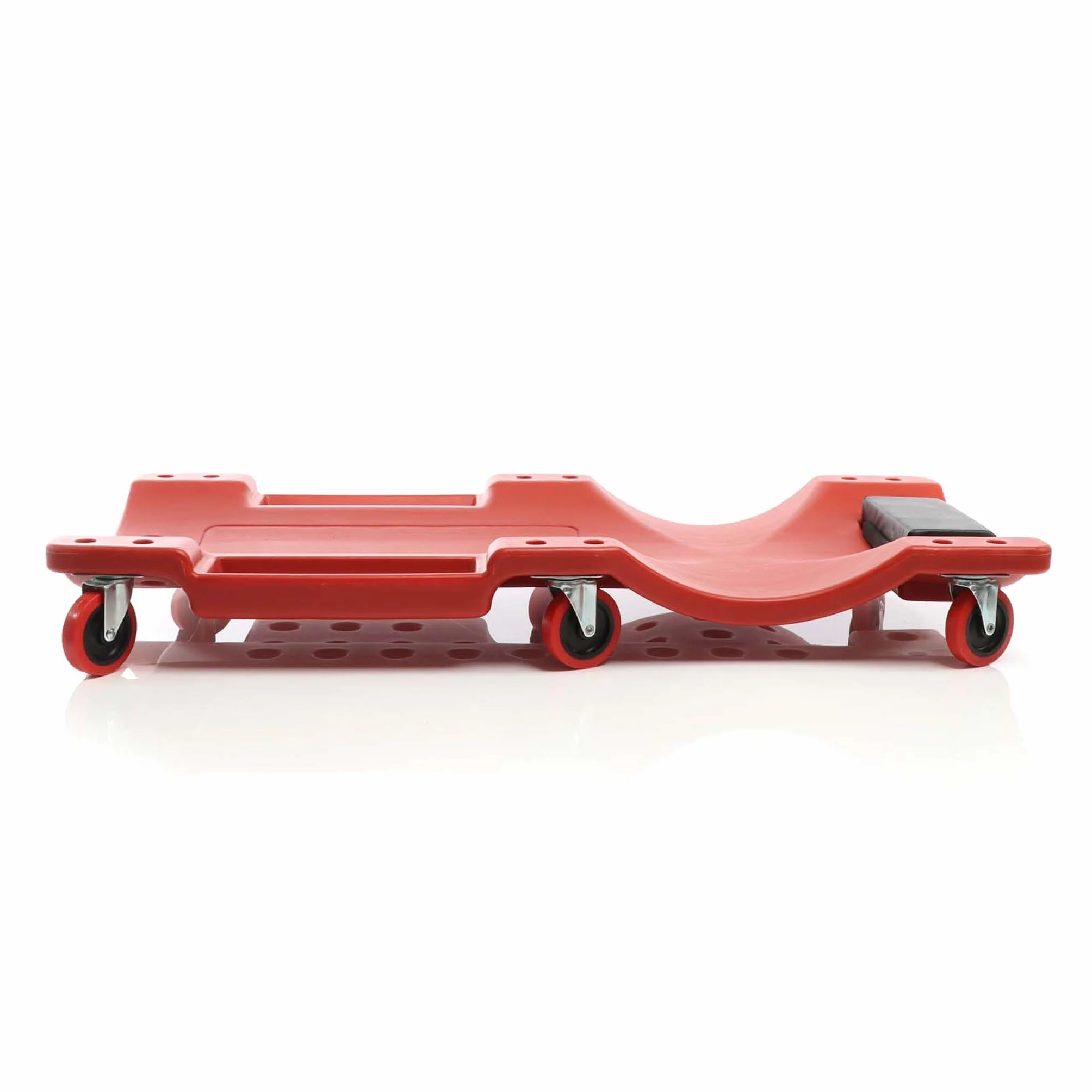 XPOtool Sdraio da officina 91x42,5x11,5 cm Lettino da meccanico 2 scomparti per attrezzi Max 100 kg