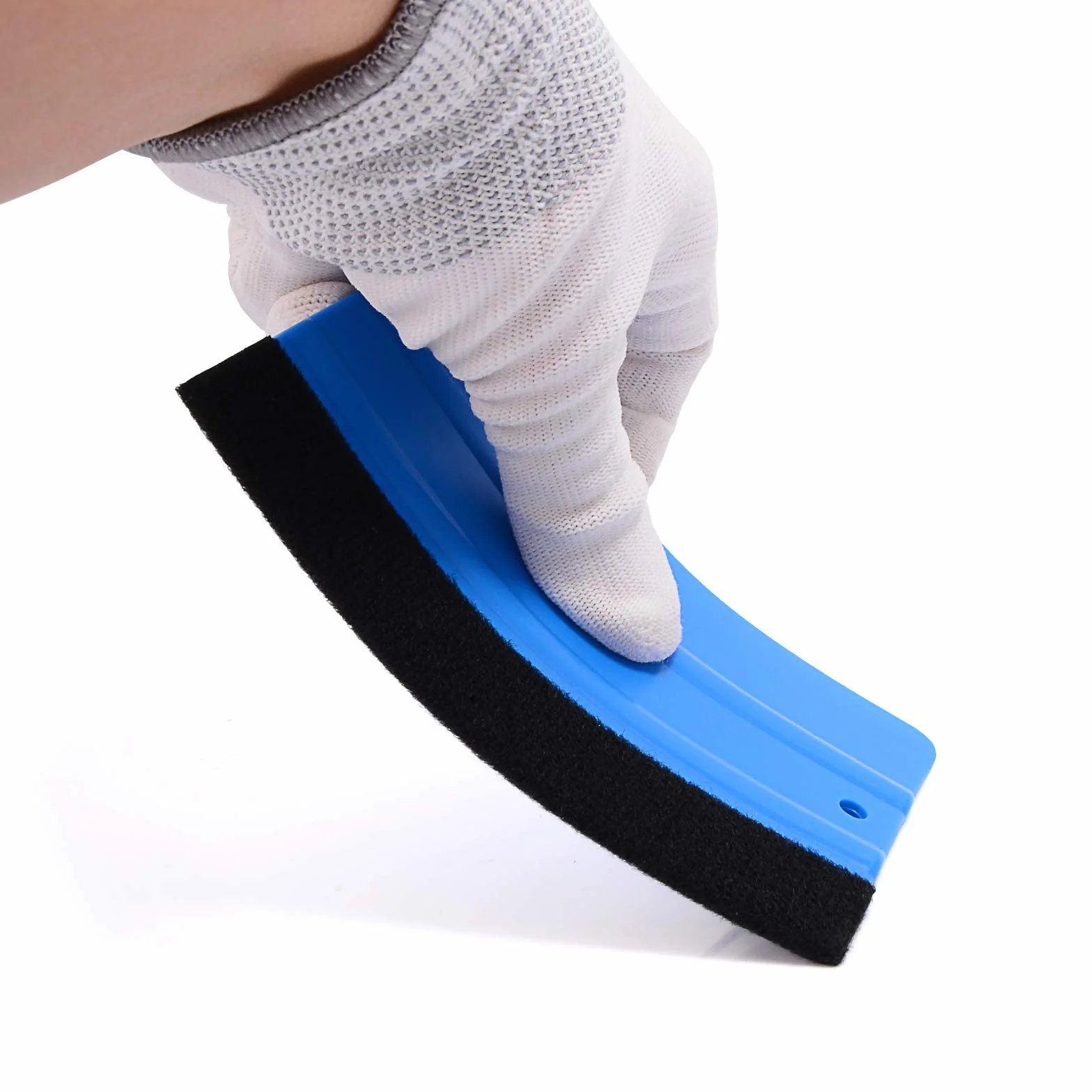 Ehdis 10 Pezzi Spatola Professionale con Feltro AntiGraffio Installazione Tool per Wrapping pellicola, pellicola per vetri, Pellicole protettive, pellicola vetri auto, Car wrapping (10 PCS, Blu-)