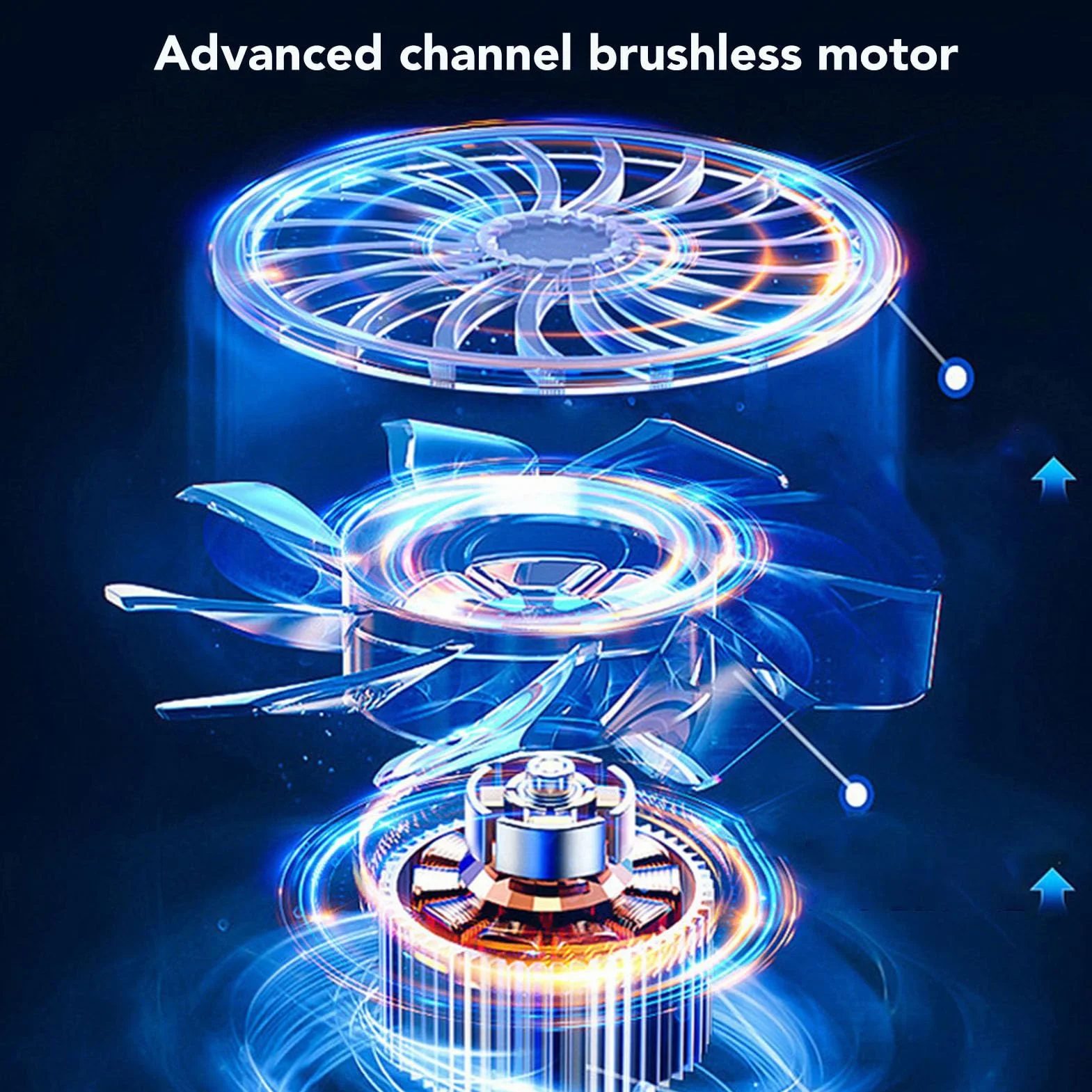 X64 Thunder Jet Dry - Soffiatore Auto 8000Mah, Ventola Turbo 11Blade 64mm, Soffiatore D'aria Brushless