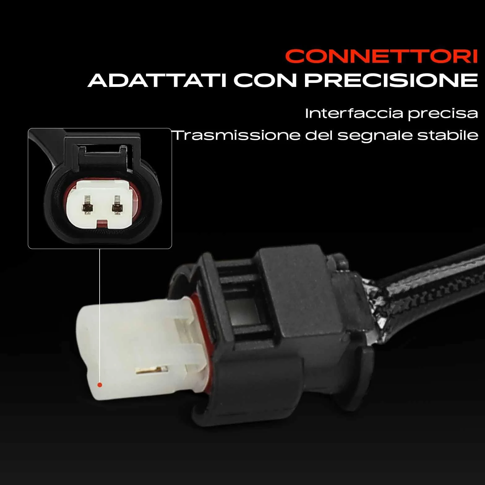 Frankberg Sensore temperatura gas di scarico Sensore gas di scarico 2-Poli Compatibile con B-Class W242 W246 Fortwo Coupé 451 CLA Shooting Brake X117 GLClasse A X156 Classe A W176 Replace# 0009051532