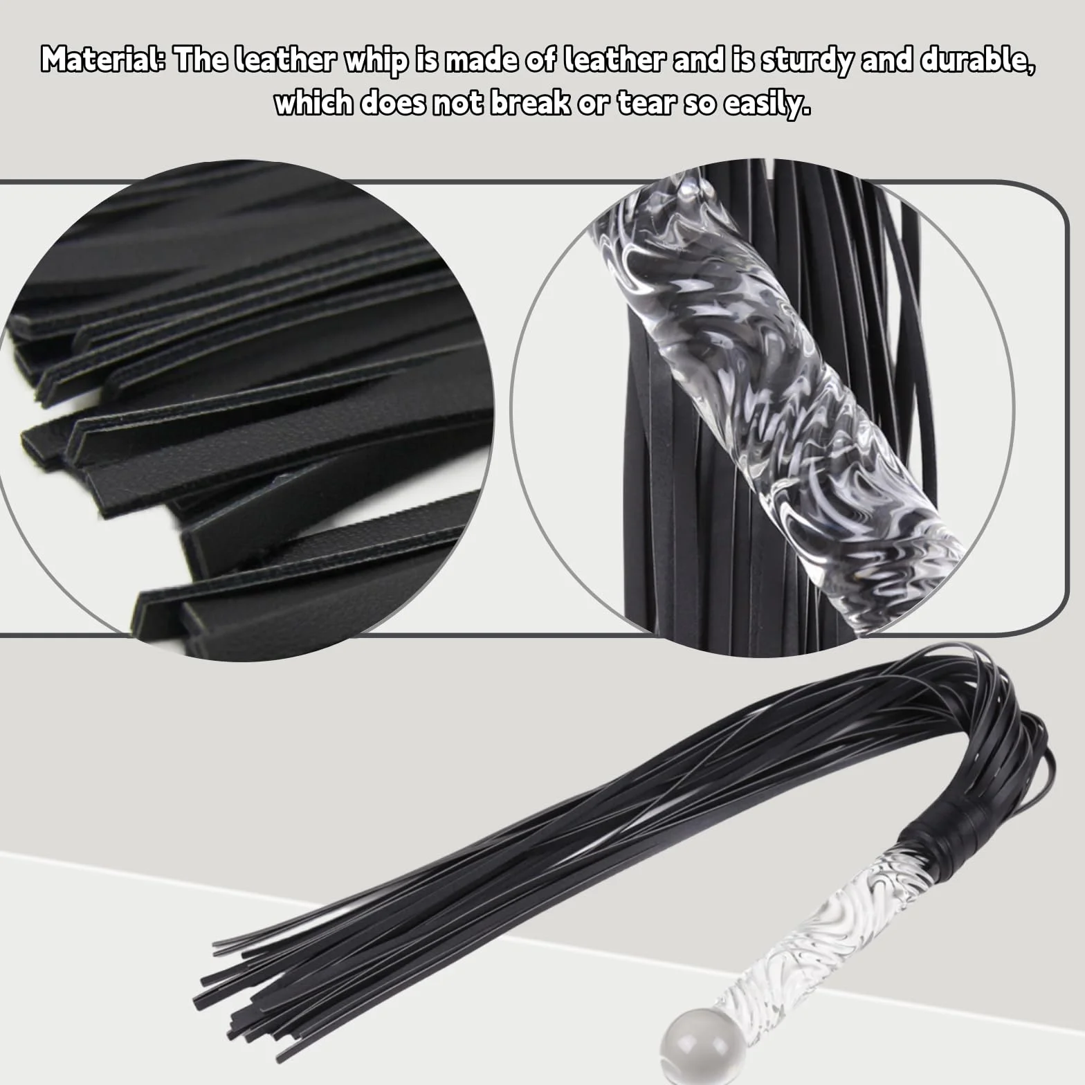 Frustino Bondage Giocattolo di Coppia Whip Frusta Erotica con Manici Dildos SM Plug Anali Accessori