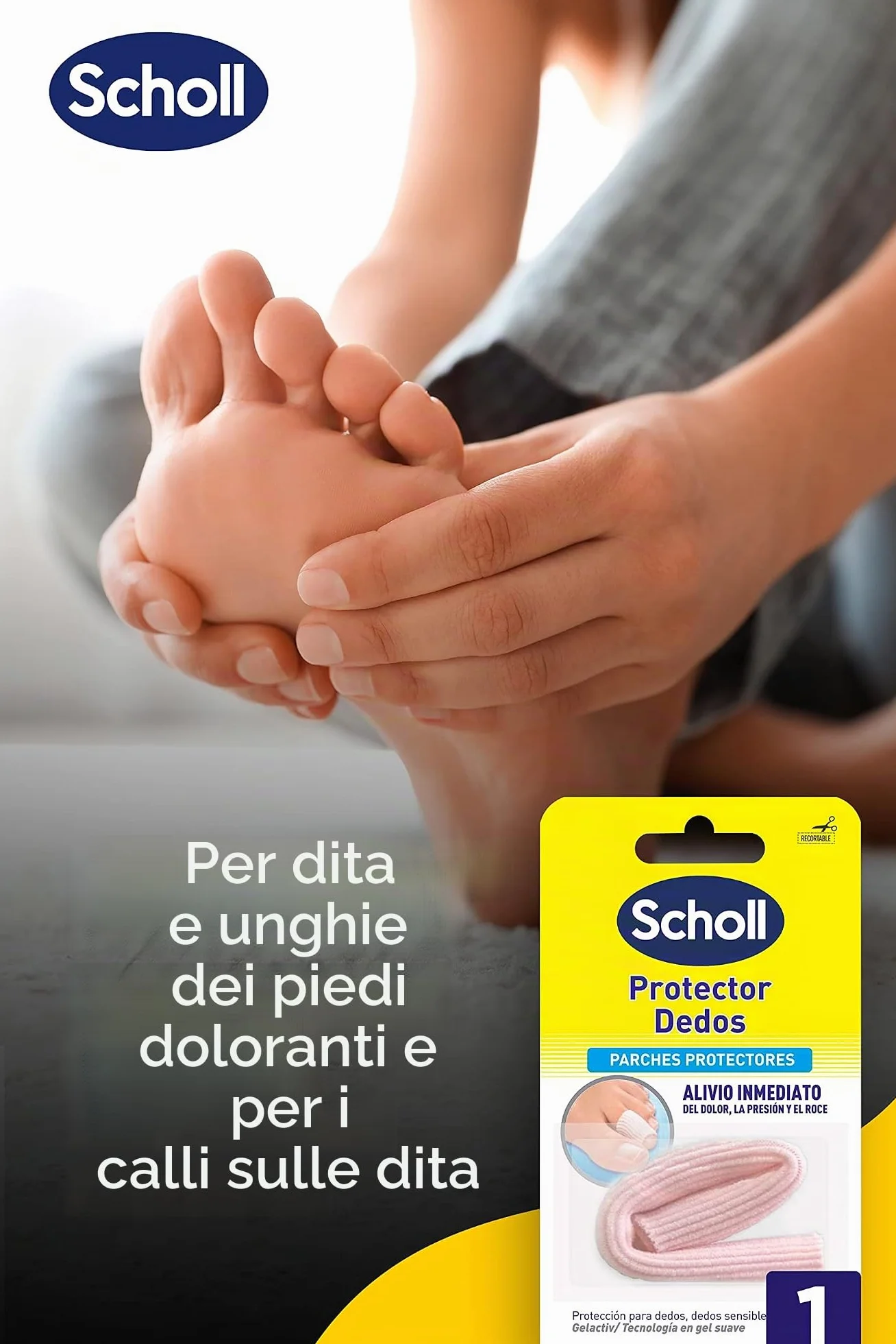 Scholl Protector Dedos Gel 1 Tubo