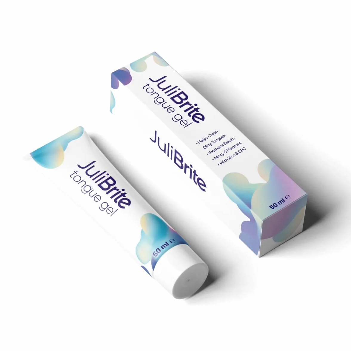 Gel per lingua JuliBrite 50 ml | Alito fresco | Raschietto lingua