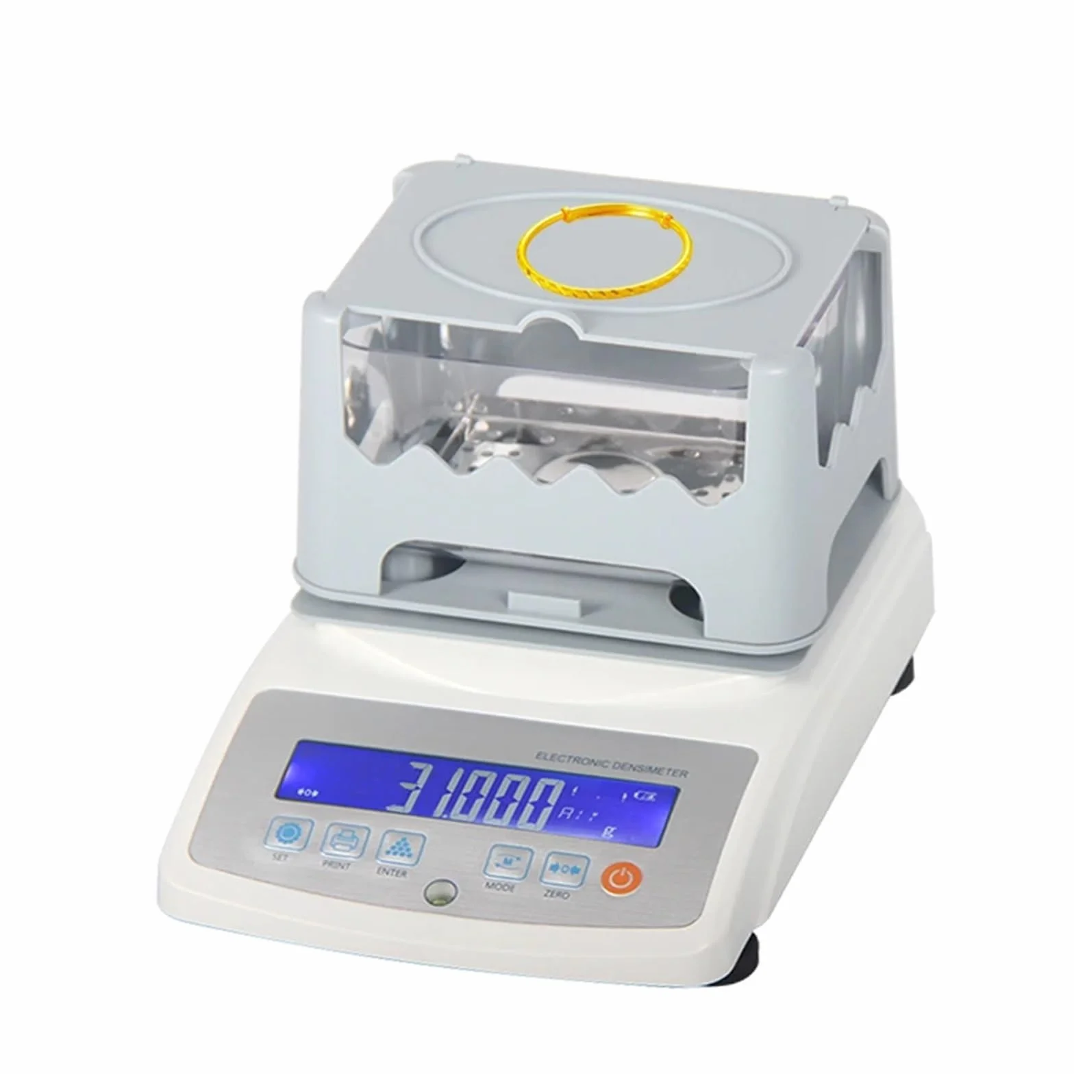 Misuratore di densità dell'oro 300g/0.01g Tester di purezza per metalli preziosi Platino K Argento