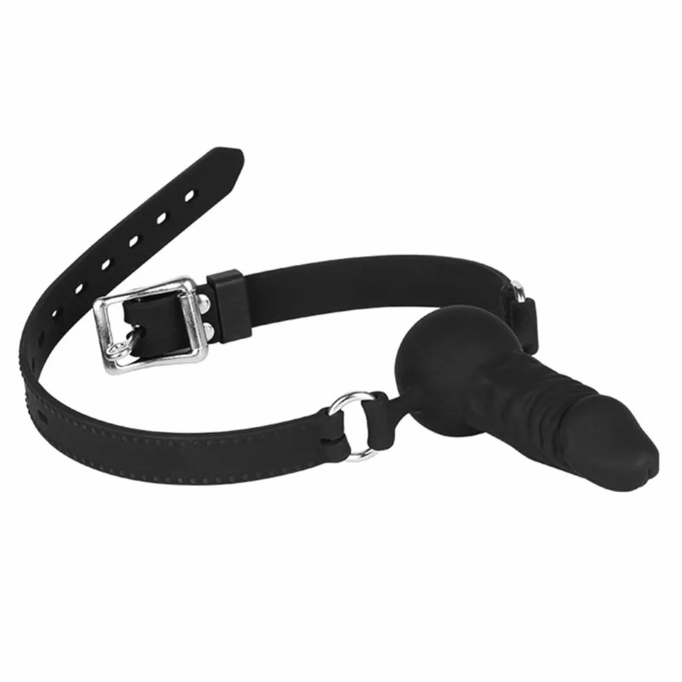 Roluck Ball Gag regolabile in silicone per BDSM Bondage erotico sex toy
