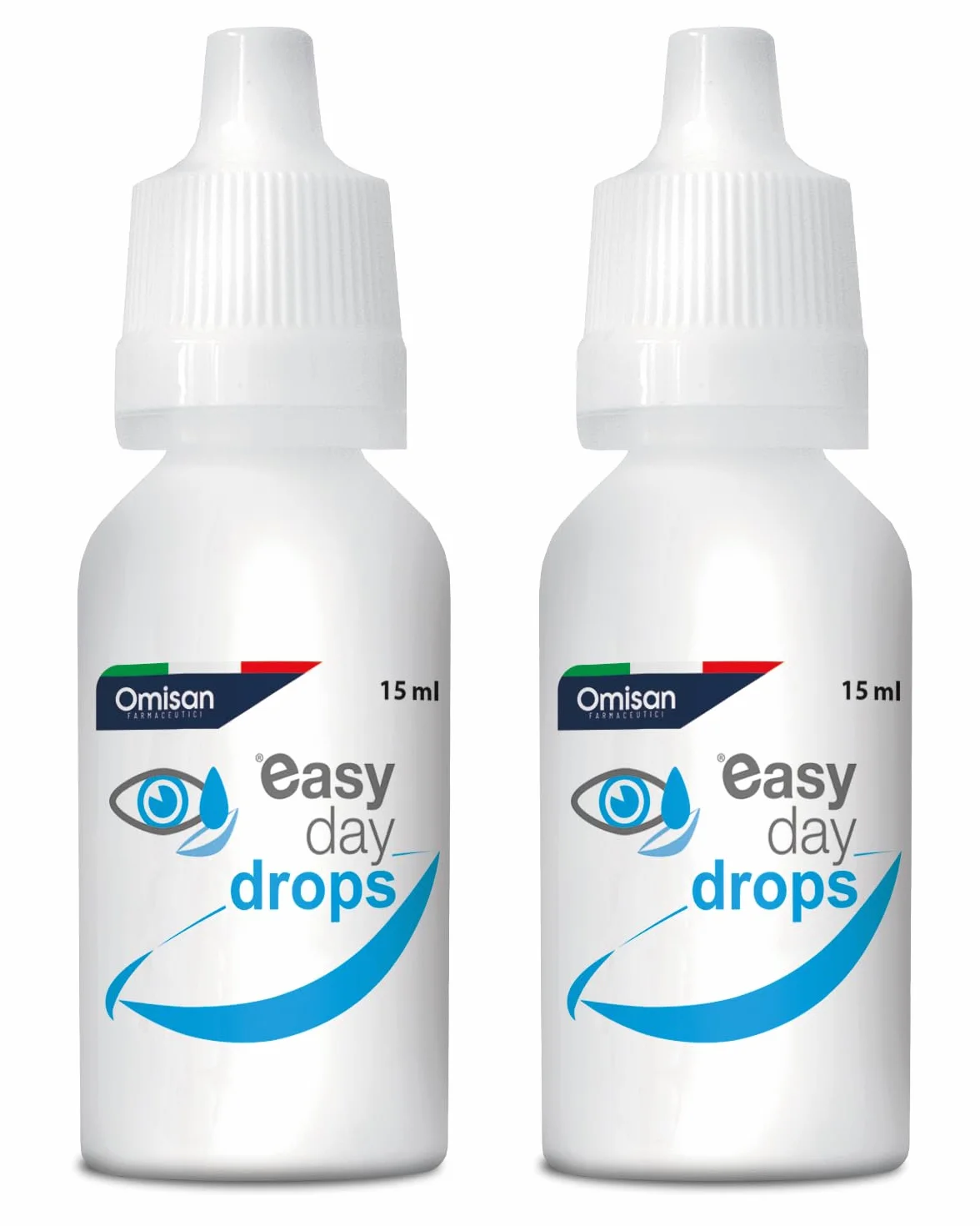 Easy Day Drops 3in1 Collirio Sterile Idratante Rinfrescante Umettante con Acido Ialuronico per Lenti a Contatto 2 x 15 ml