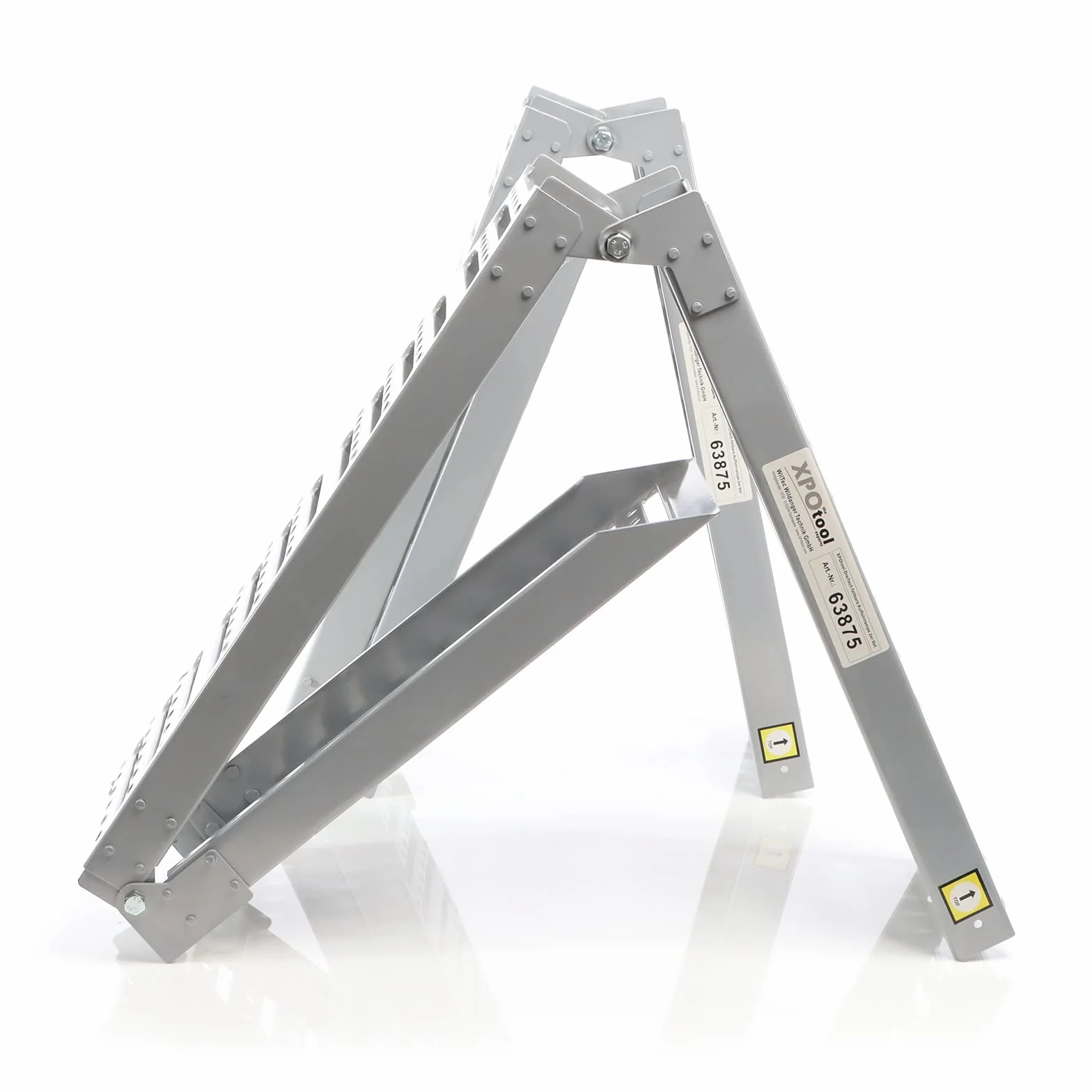 XPOtool Set 2 rampe di carico pieghevoli in 3 parti max. 800kg 195,5x23cm, acciaio antiscivolo per moto