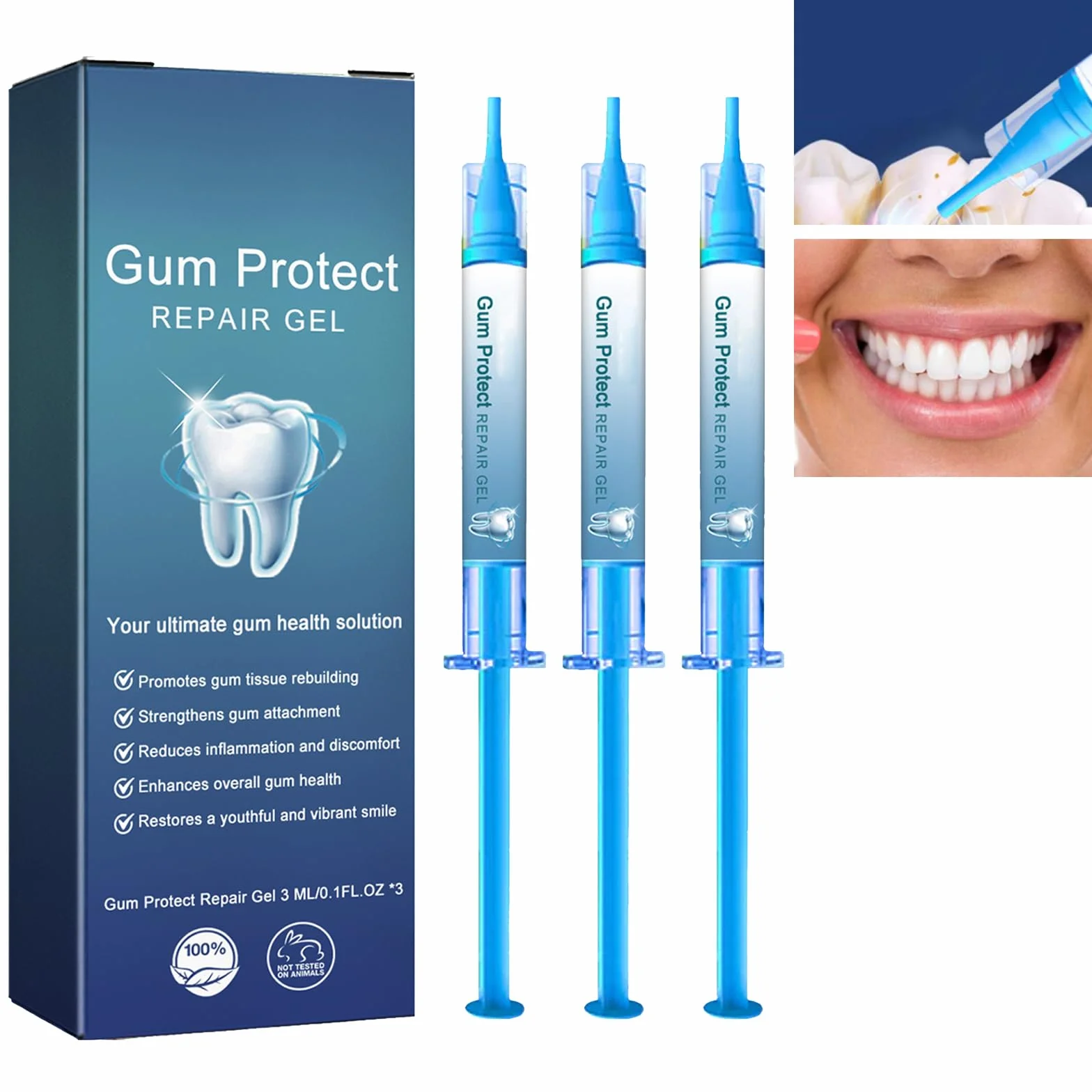 Gel per la cura delle gengive trattamento gengivale dentale rigenerante