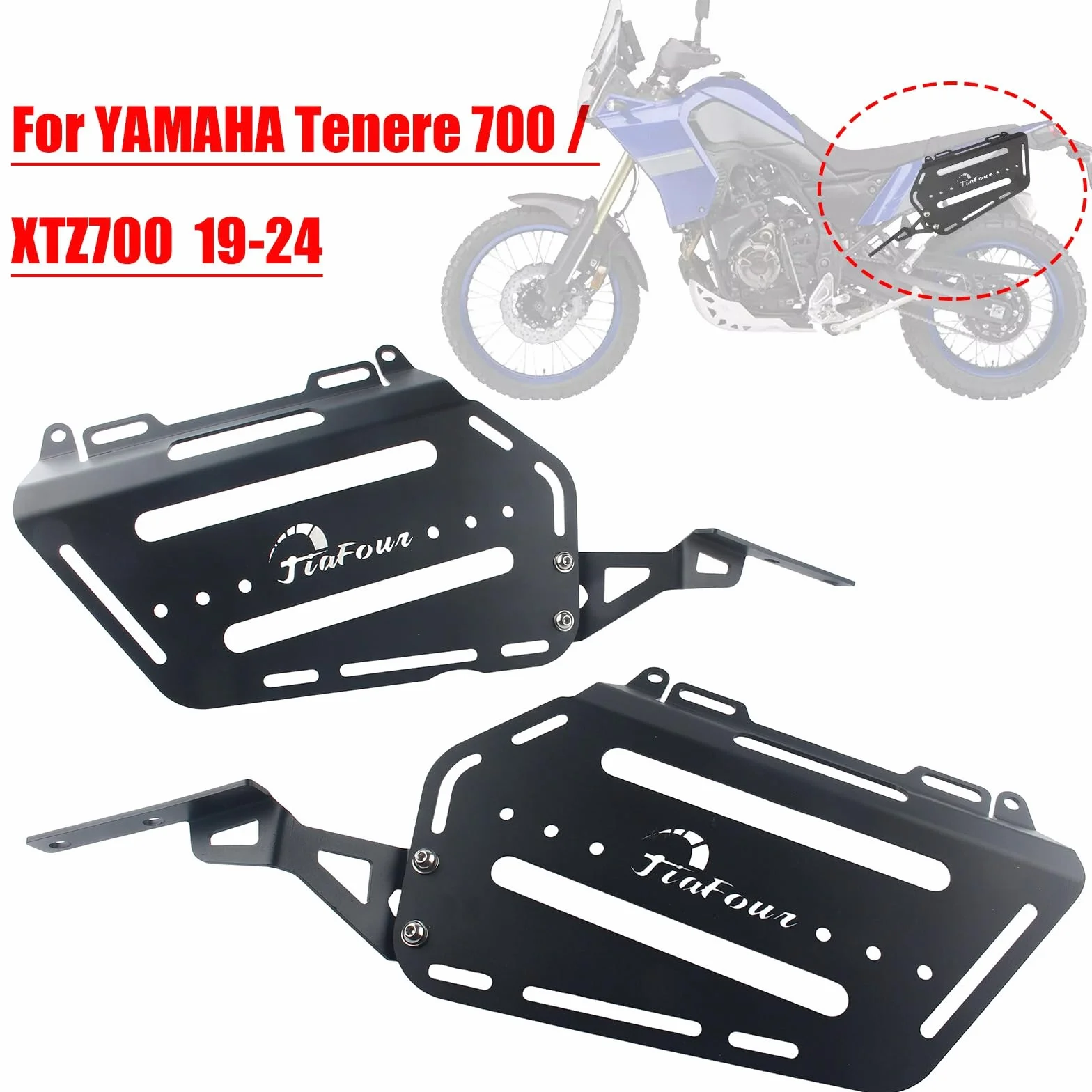 Supporto per borse laterali per moto, compatibile con Yamaha Tenere 700 XTZ700 2019-2024