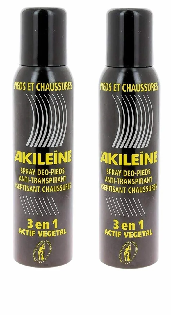 Akileïne Spray per Piedi e Scarpe 150 ml Confezione da 2