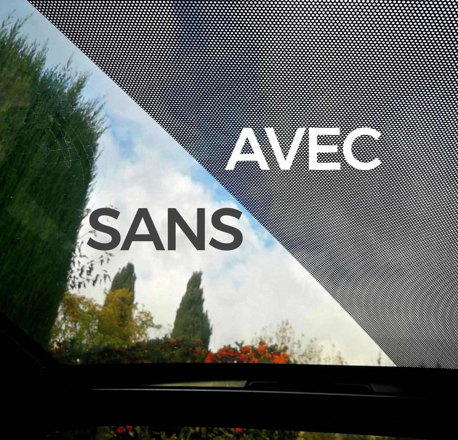 Tetto Chic 05 (bleu) - Visiera parasole compatibile con Citroen AMI e Opel Rocks-e