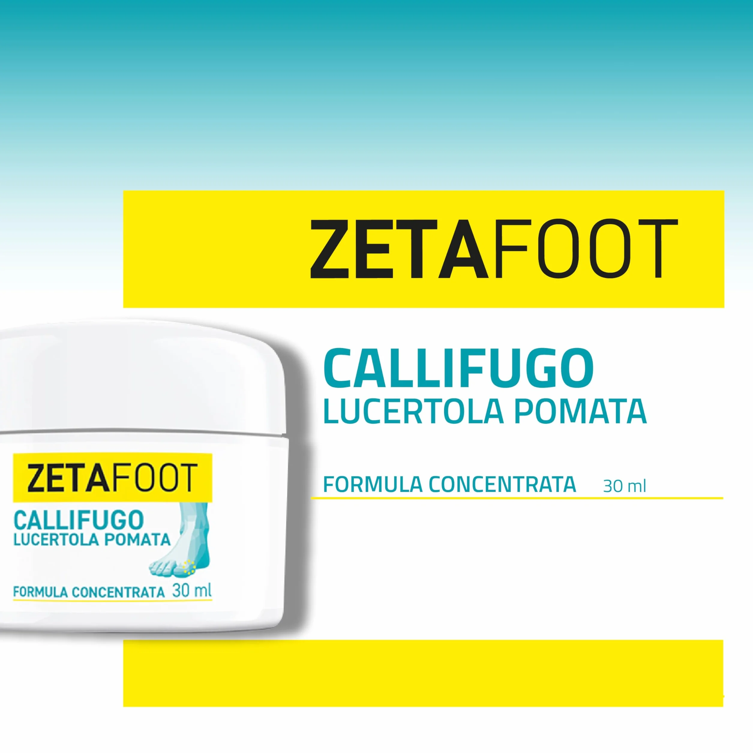 Zetafoot Callifugo Lucertola Pomata Concentrata Dispositivo Medico Calli Duroni 30 ml