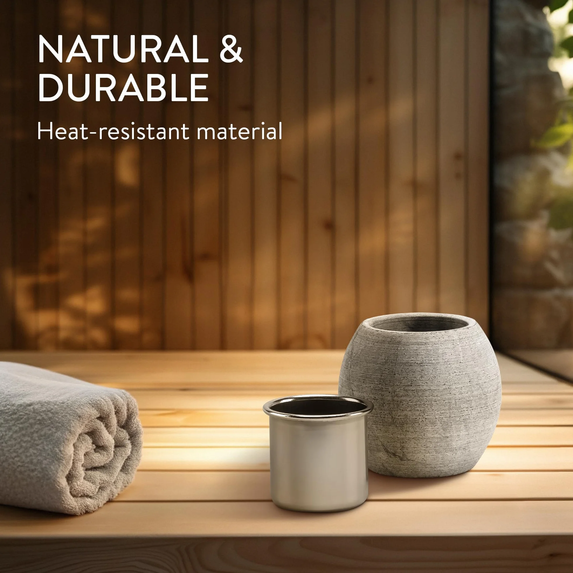 Navaris Tazza Sauna Pietra Ollare Contenitore Oli Essenziali Aromaterapia Ø 5 x 5 cm Grigio