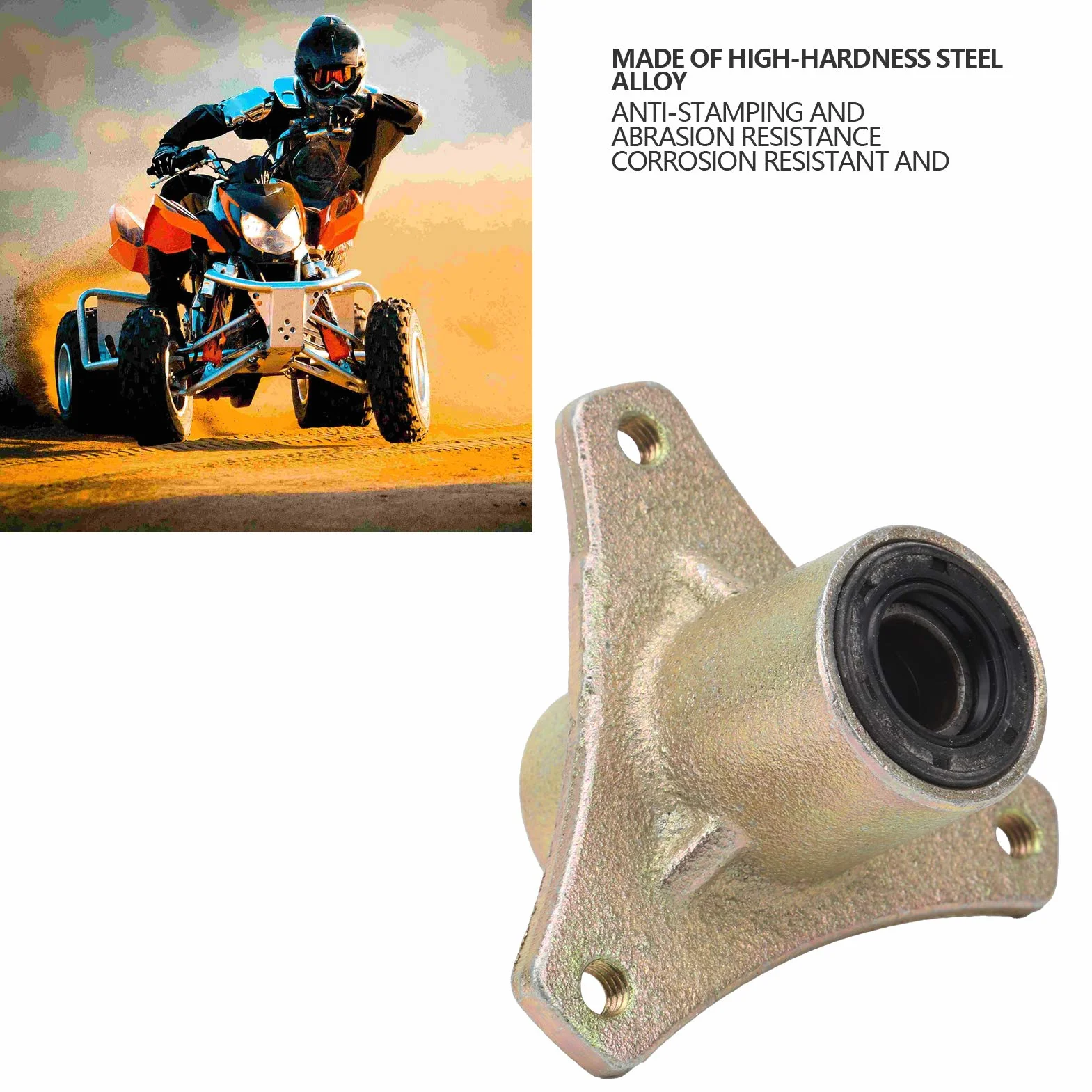Mozzo del cuscinetto del cerchione della ruota anteriore Sostituzione del mozzo del cuscinetto del cerchione della ruota anteriore per 110CC 125CC Quad Dirt Bike ATV Go Kart
