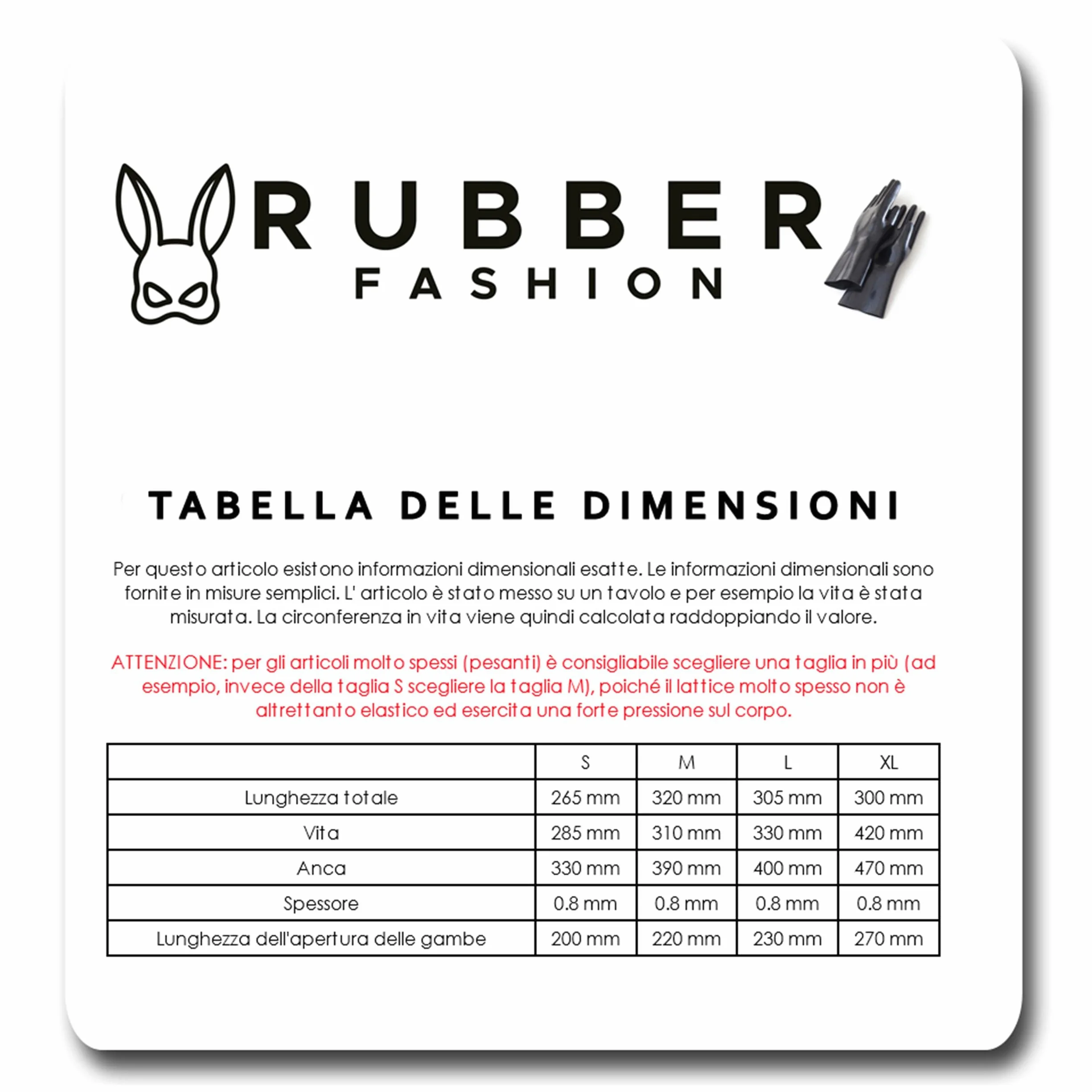 Rubberfashion Pantaloncini in Lattice - Pantaloni in Gomma per Donne e Uomini