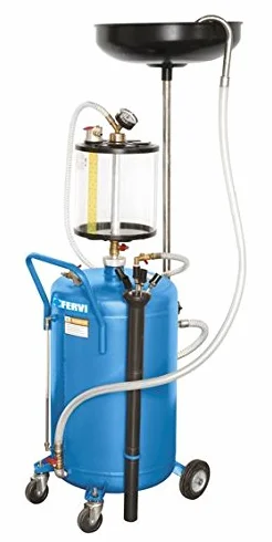 Aspiratore recuperatore olio pneumatico serbatoio da 70 Litri + sonde Fervi 0596