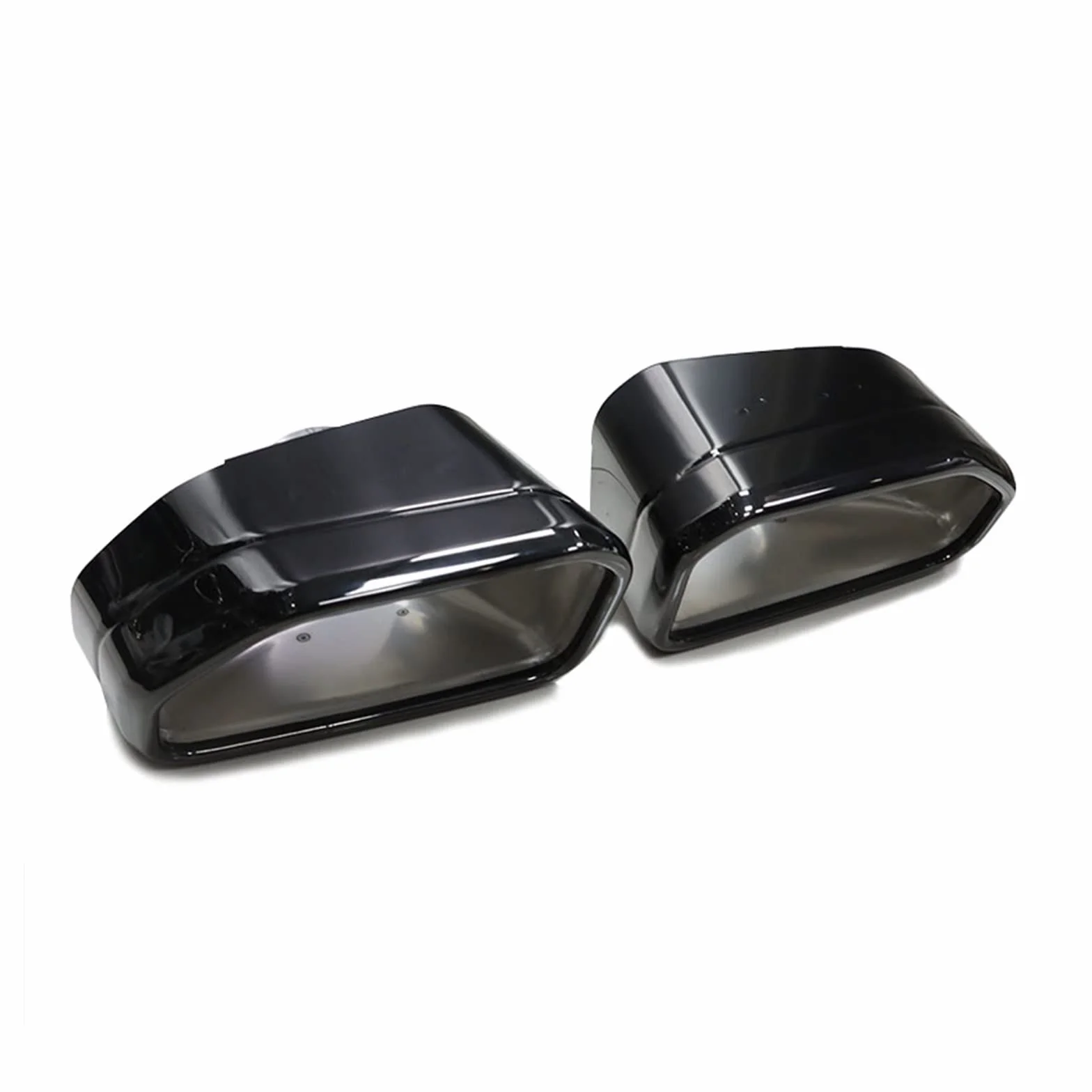 Terminale Di Scarico Per BMW X3 G01 X4 G02 30i 2022 Tubo Scarico Quadrato Nero Suggerimenti Per Marmitta Scarico Per Saldatura Ugello X Series Terminali Scarico Per Auto(Colore:Nero)