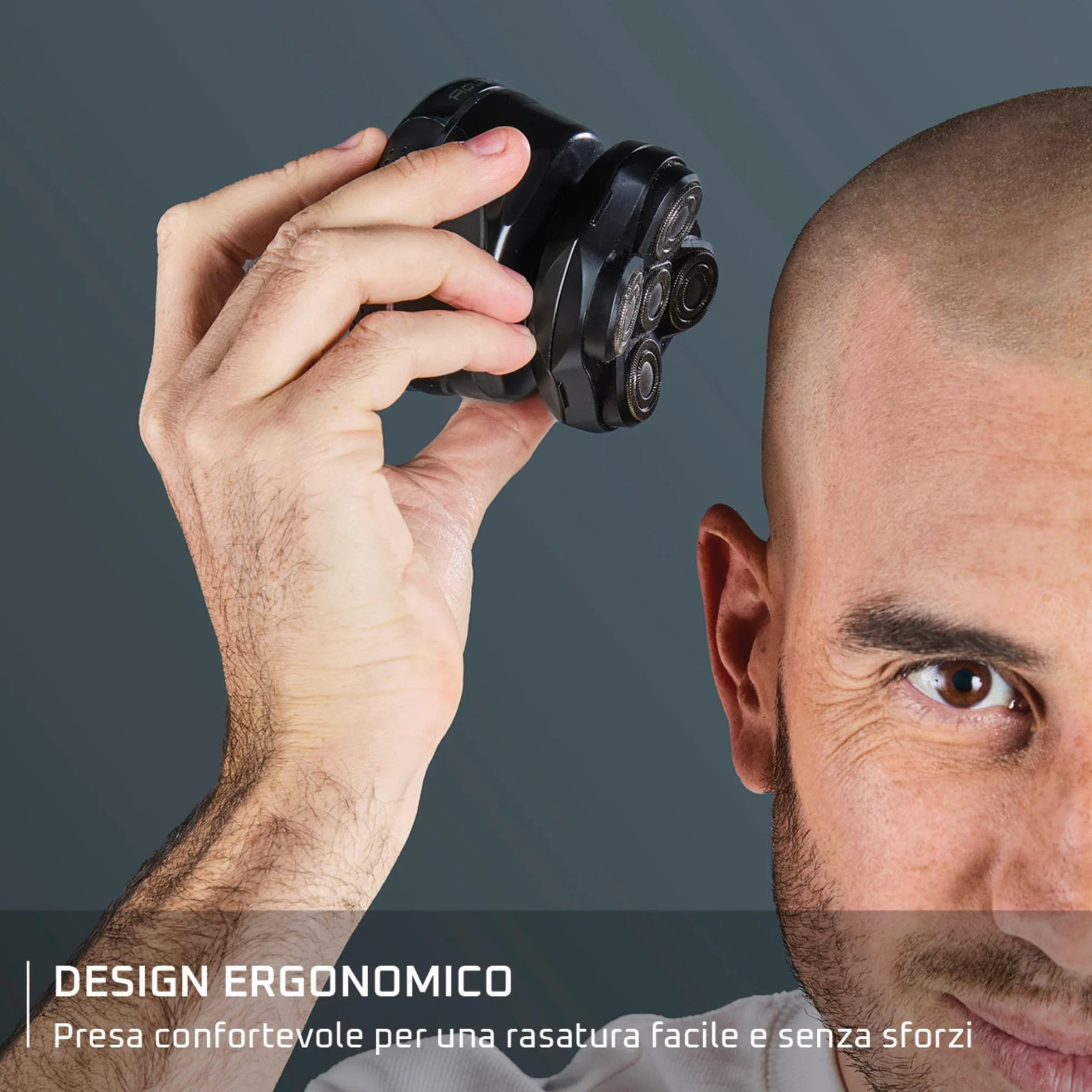 Rowenta GentleBald TN3110E0 Rasoio Capelli 5 Testine Titanio Motore Potente 80 Minuti