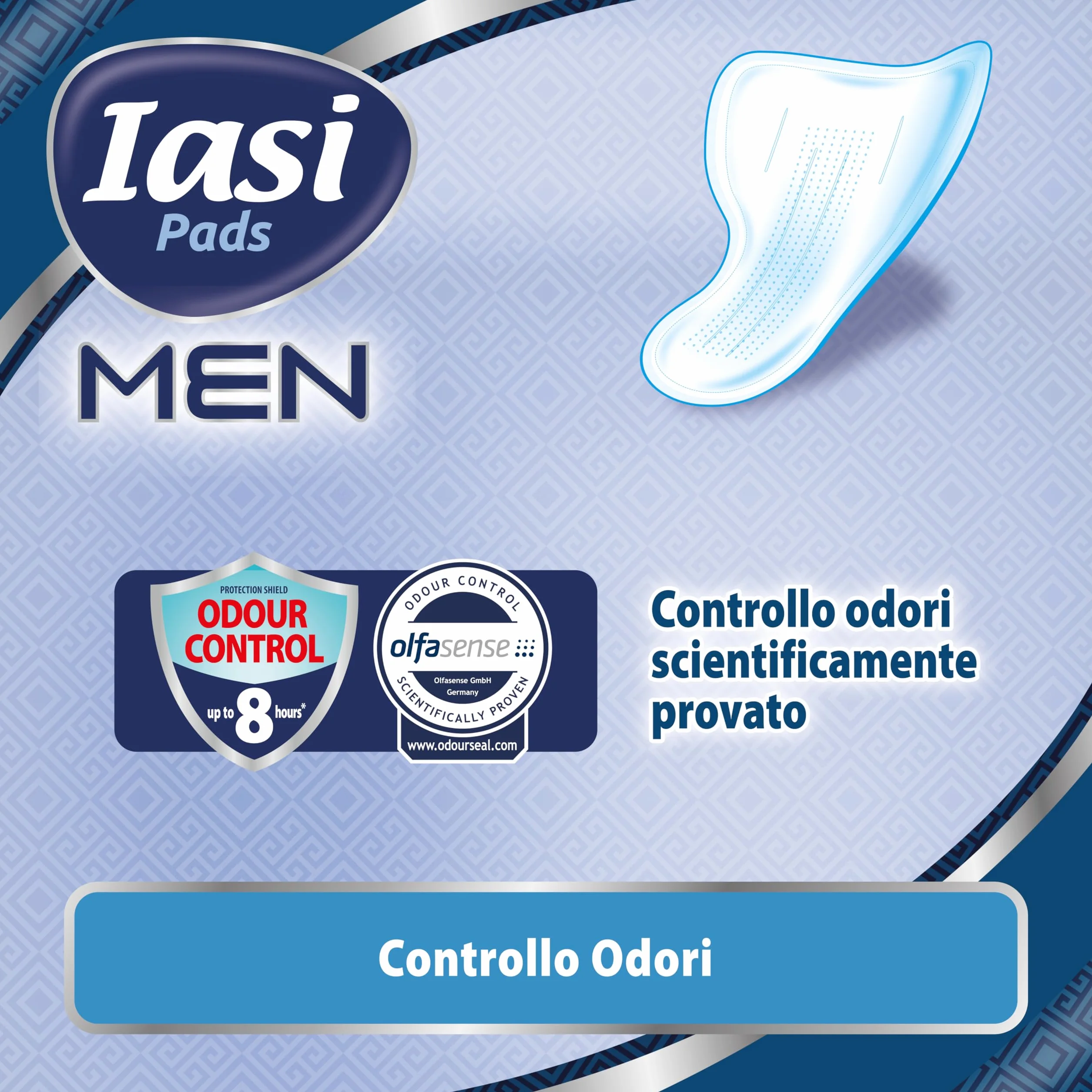 IASI MEN Super Livello di Protezione 3 Scudi Assorbenti per perdite urinarie maschili 10 Unità